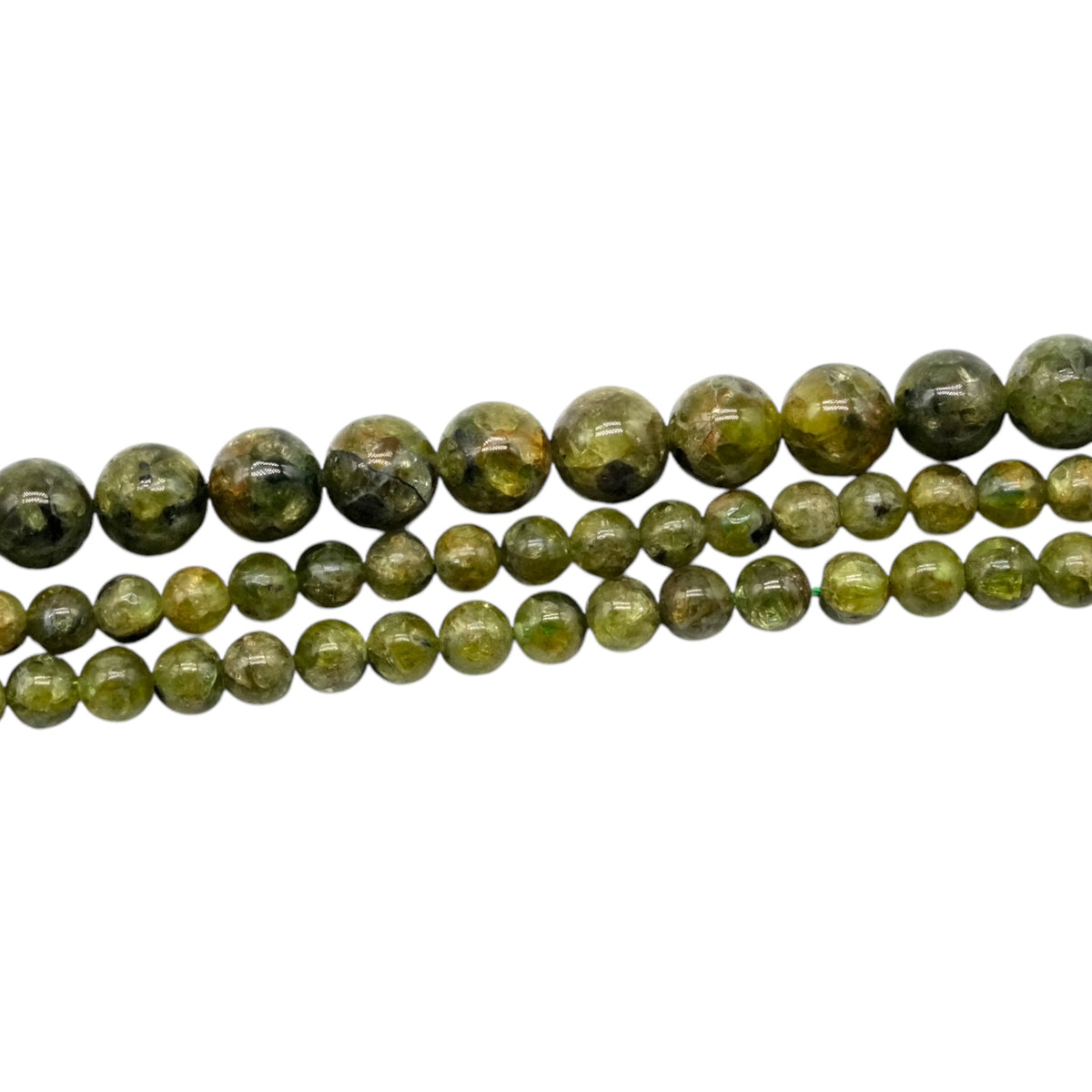 Fil de perle Peridot A - Foliesbijoux