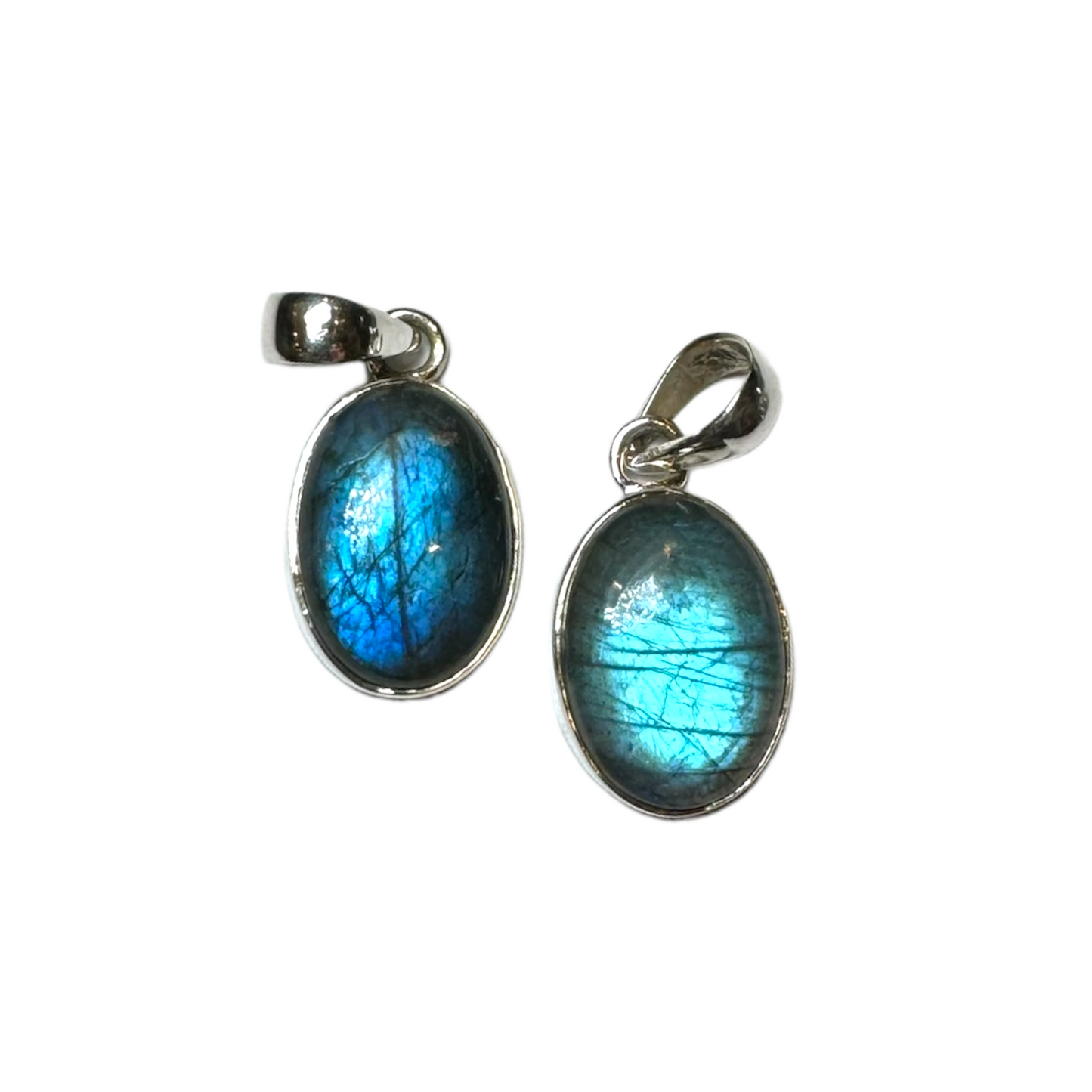 Pendentif argent & Labradorite - Foliesbijoux