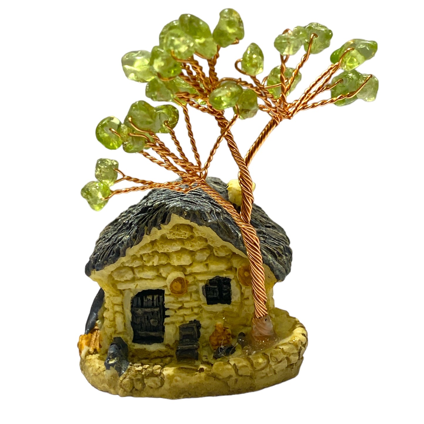 3 Maisons avec Arbre de vie en Péridot - Foliesbijoux