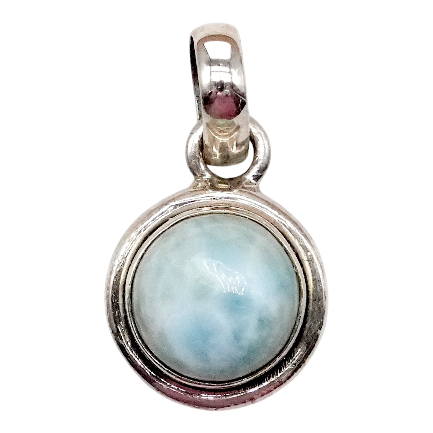 Pendentif Larimar de Republique dominicaine & argent 925 - Foliesbijoux