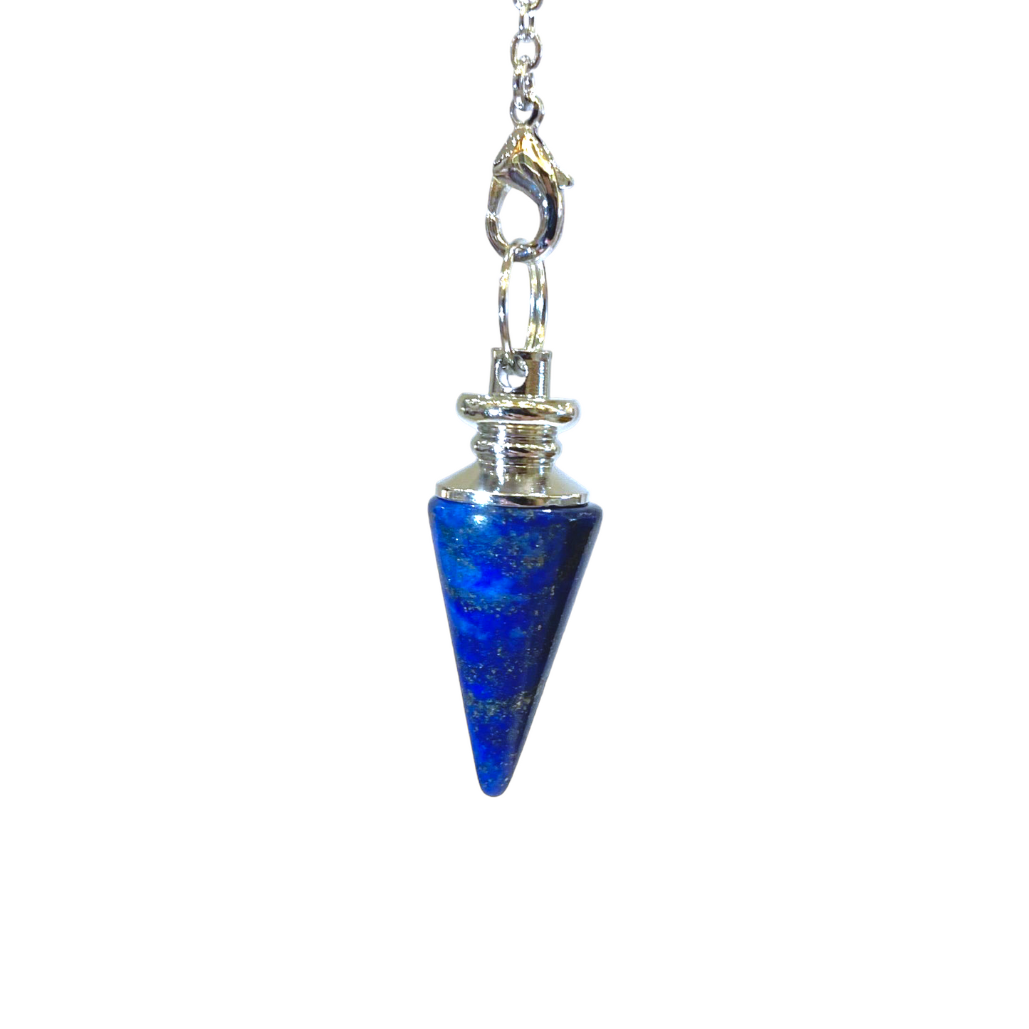 Pendule petit cône Lapis Lazuli teinté - Foliesbijoux