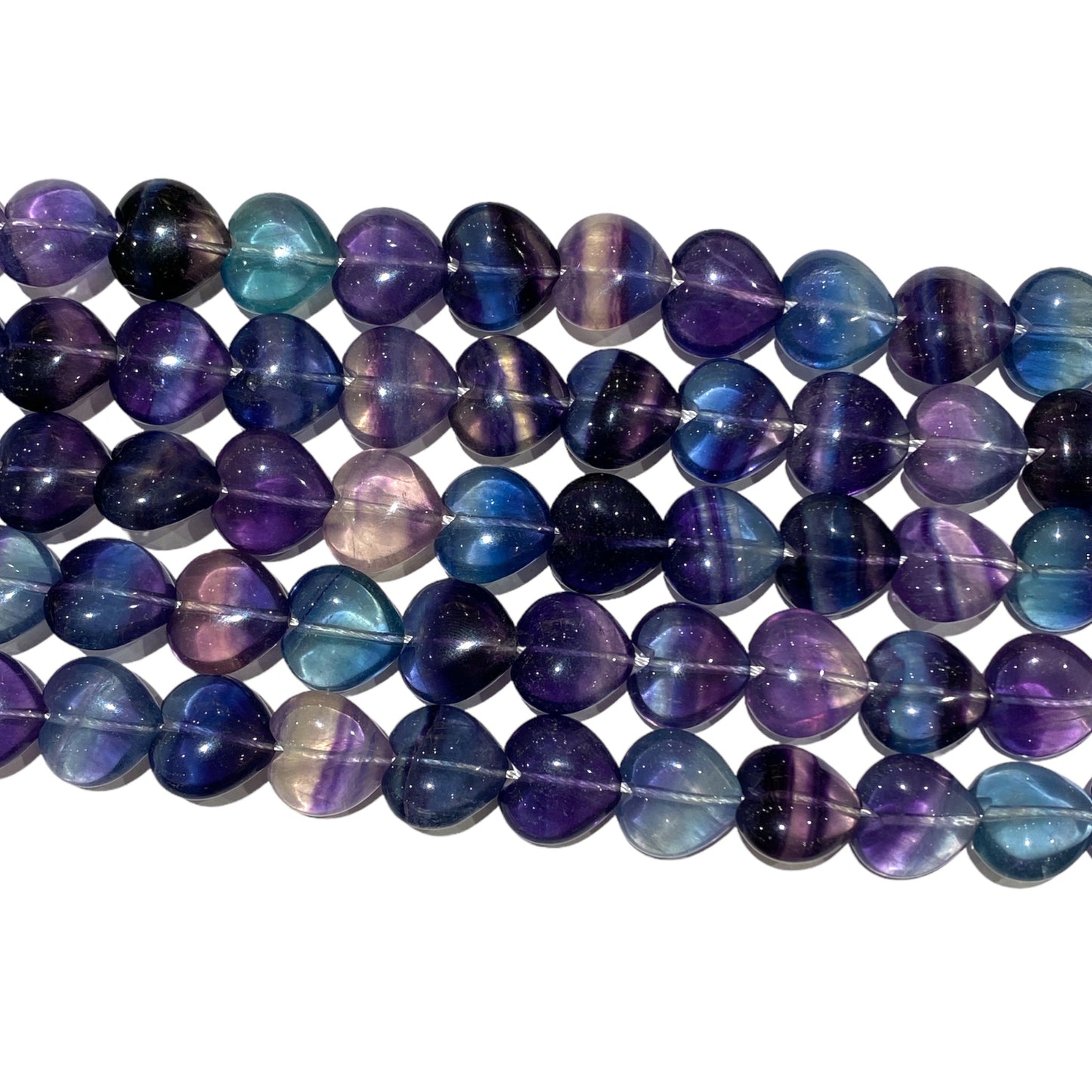 Fil Fluorine en coeur 14mm - Foliesbijoux