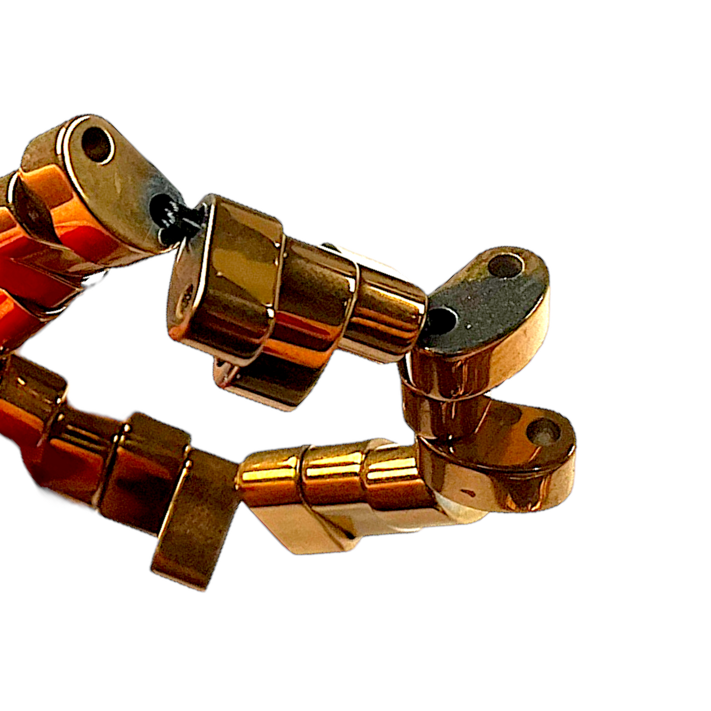 Fil de perle Hématite electroplaqué bronze HEB-10 - Foliesbijoux