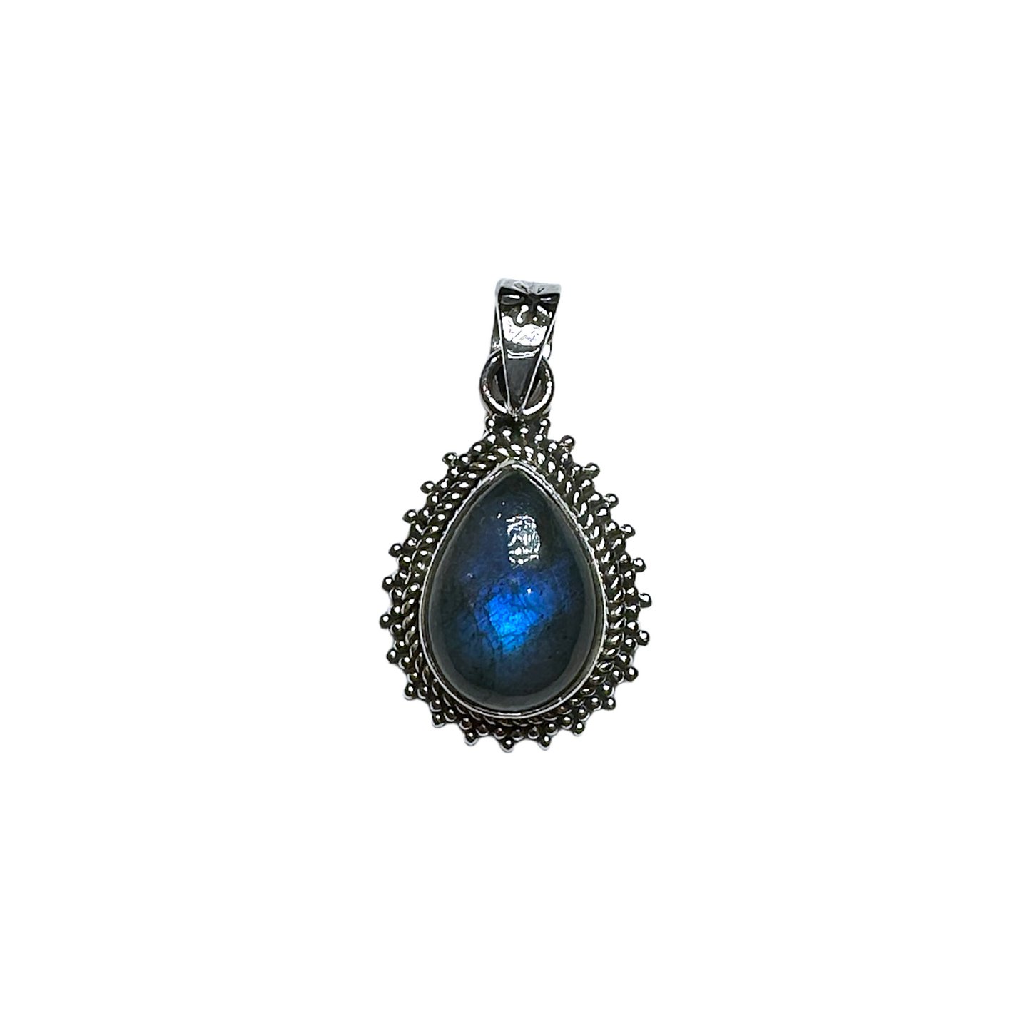 Pendentif argent & Labradorite - Foliesbijoux