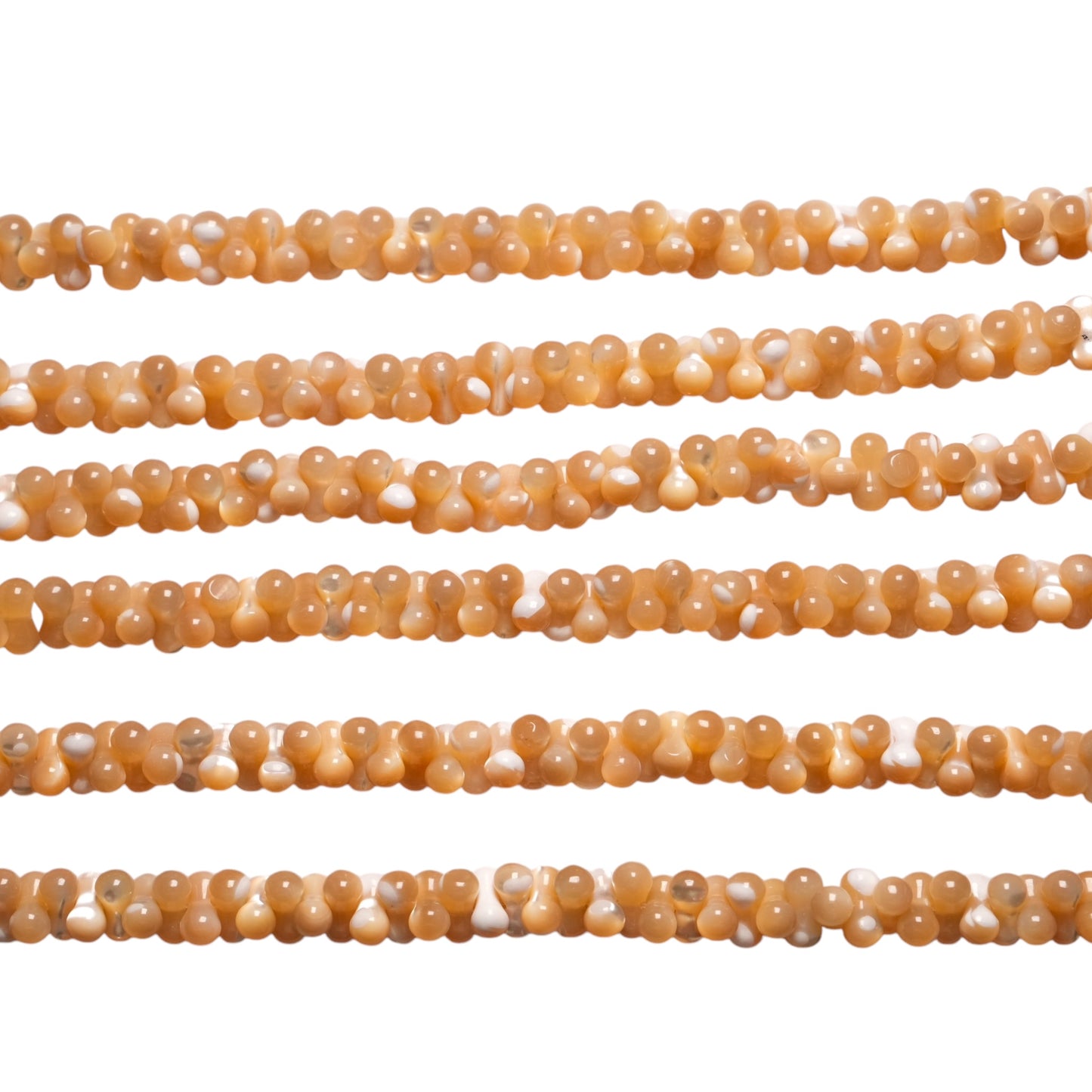 Fil de nacre dorée 4x8 mm - Foliesbijoux