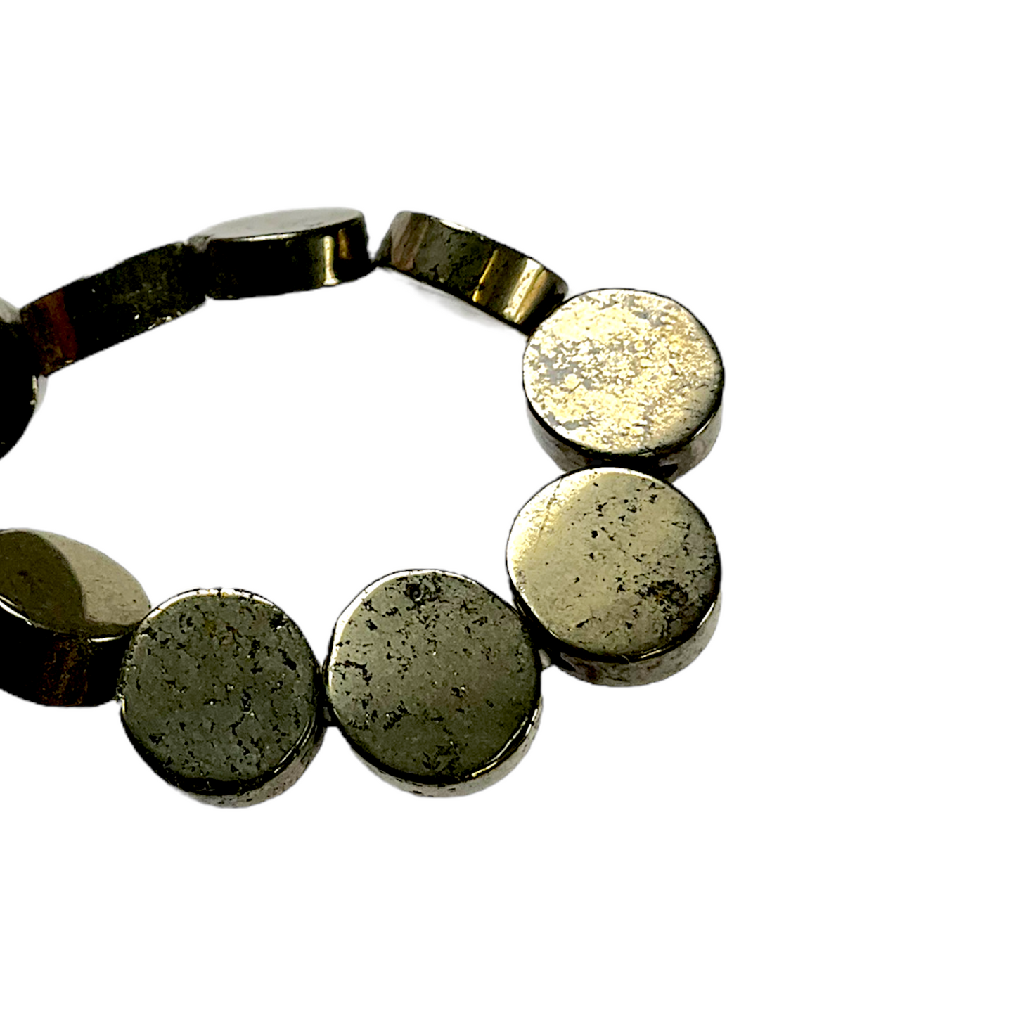 Fil de perle pyrite P-2 A - Foliesbijoux