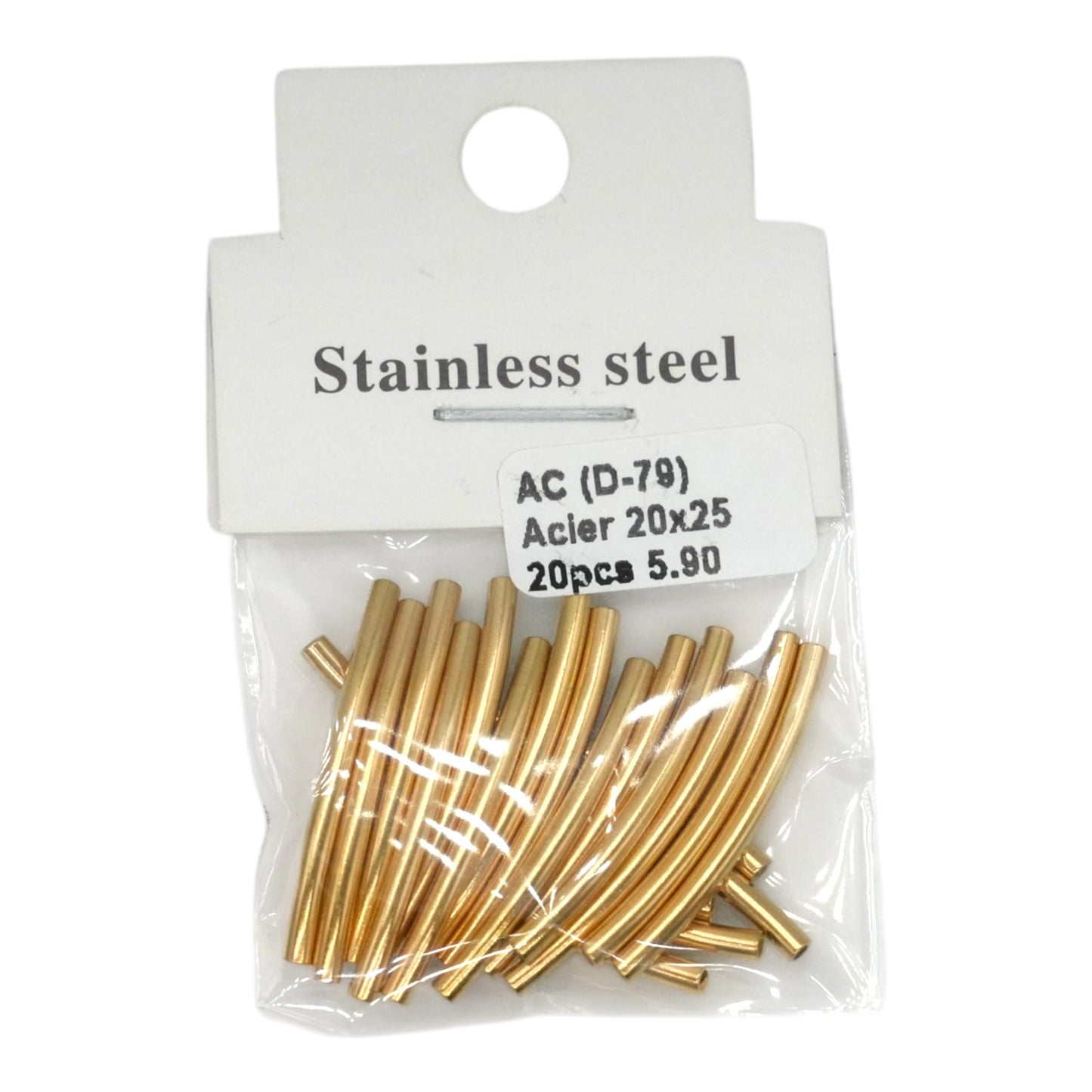 Lot de breloque intercalaire acier inoxydable doré (16 modèles disponible) - Foliesbijoux