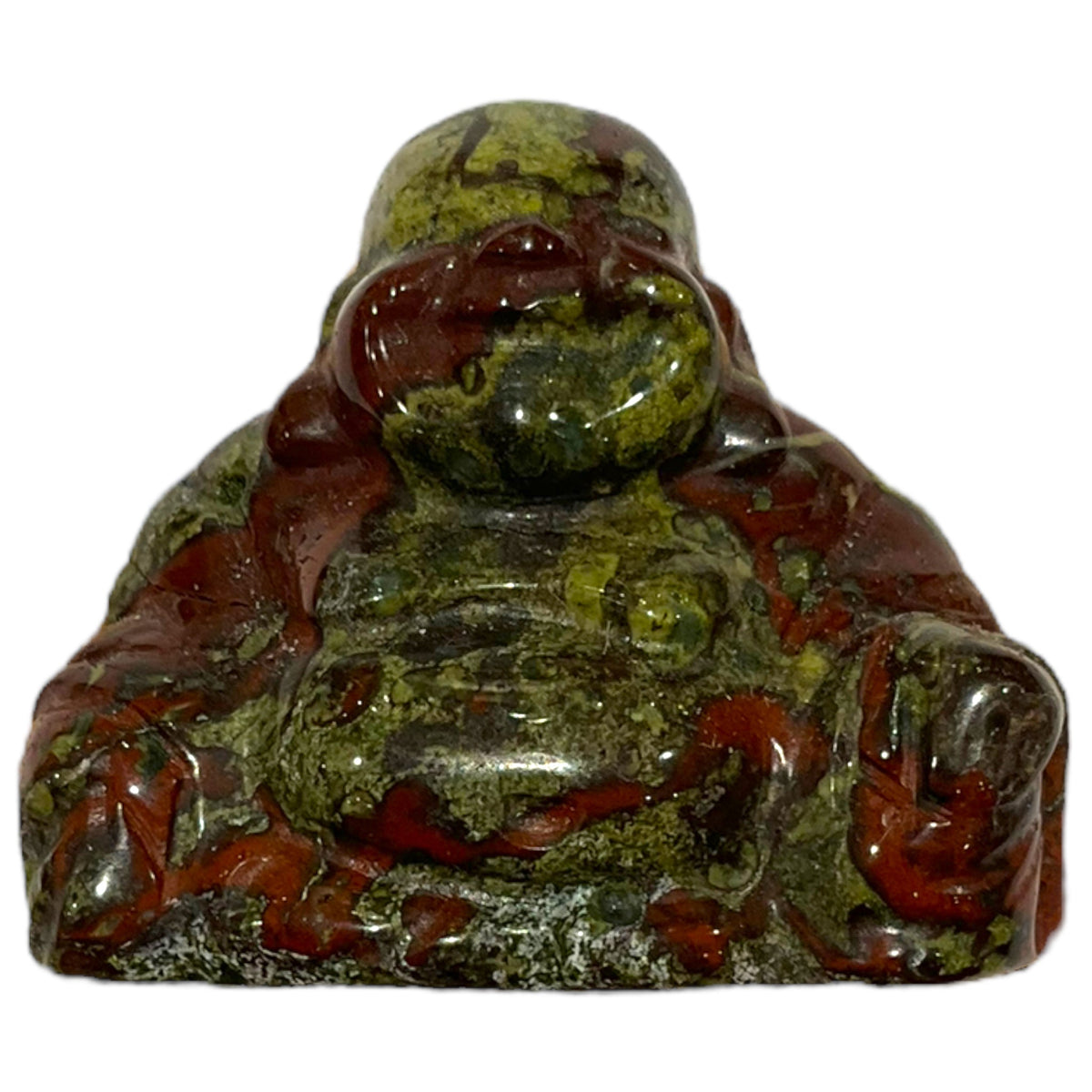 Bouddha en Jaspe Sang de dragon - Foliesbijoux
