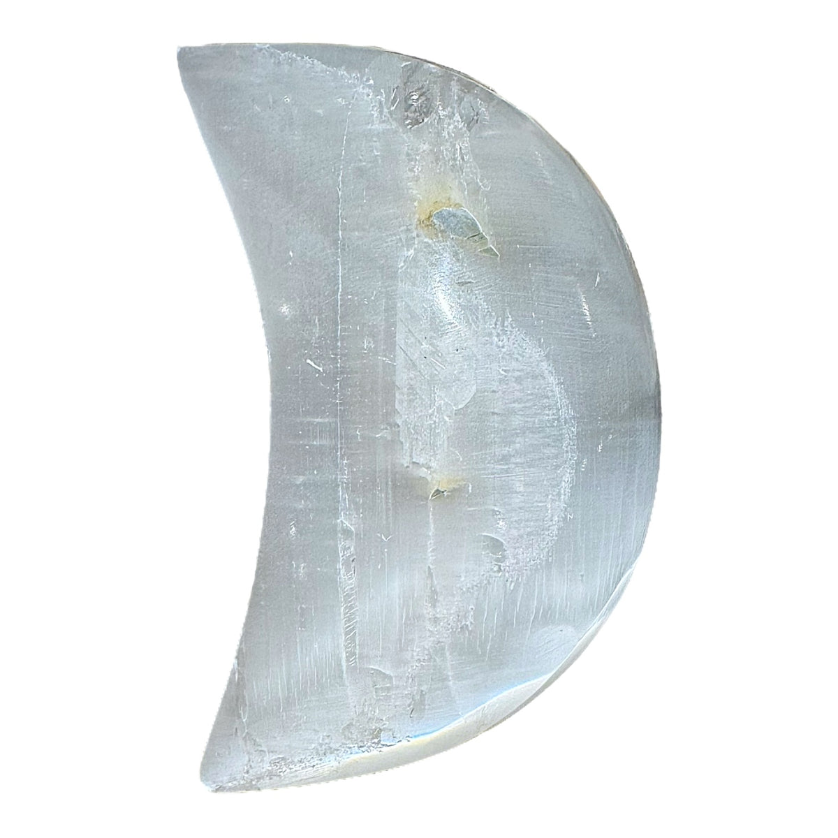 Lune en Sélénite (présente des impuretés) - Foliesbijoux