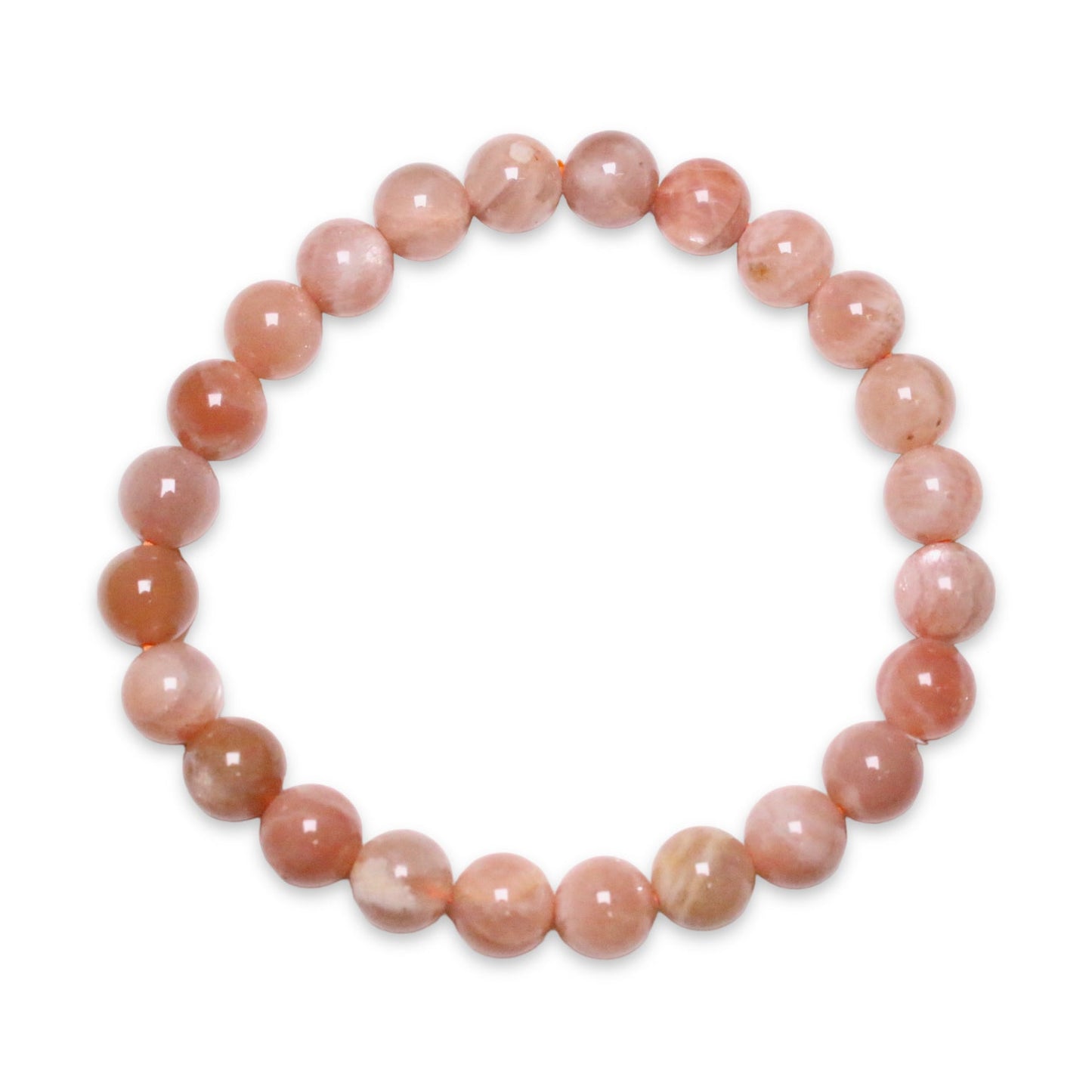 Bracelet Pierre de lune rose A+ taille homme - Foliesbijoux