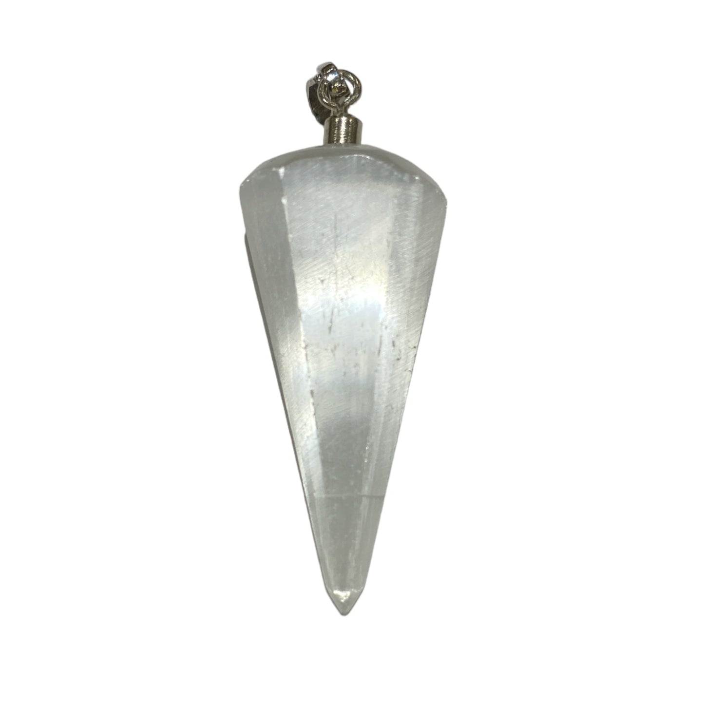 Pendentif en Sélénite cone - Foliesbijoux