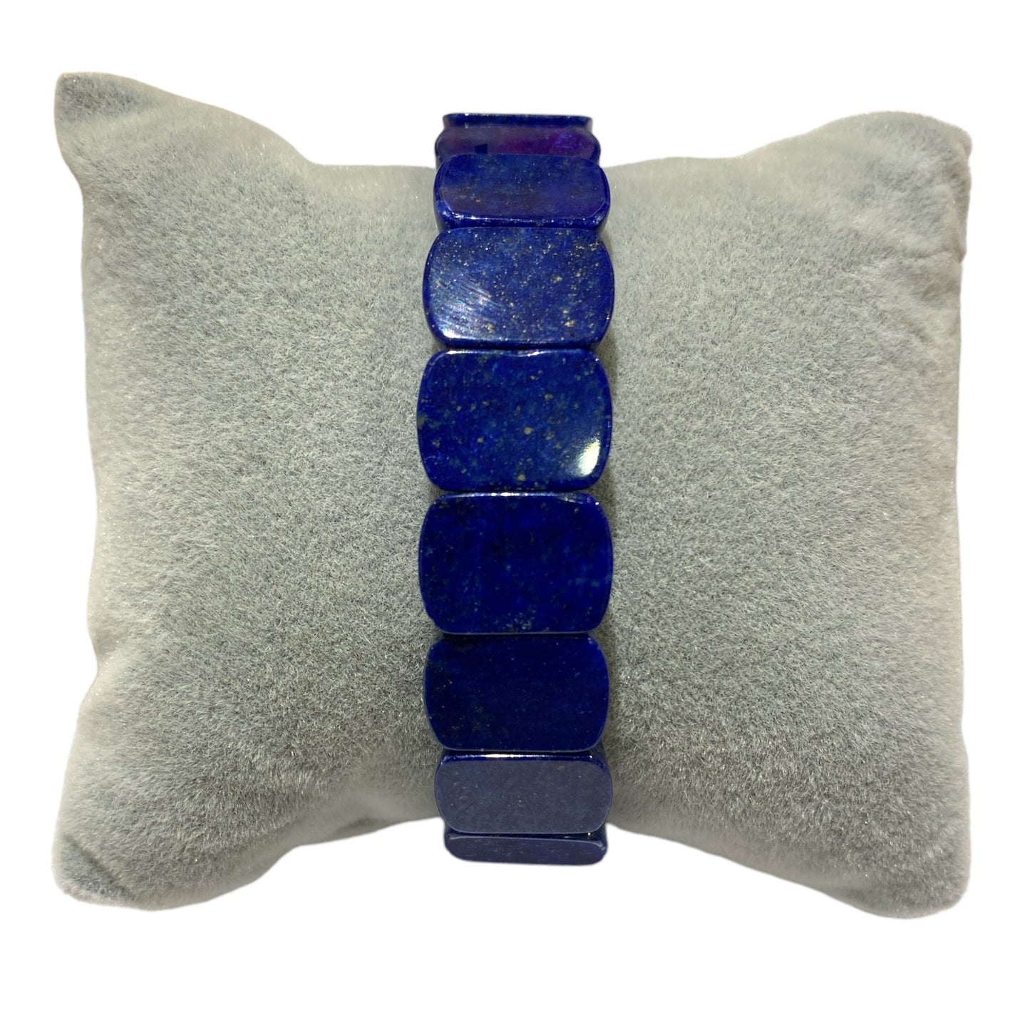 Bracelet Lapis naturelle A+ 12 x 10 mm - Foliesbijoux