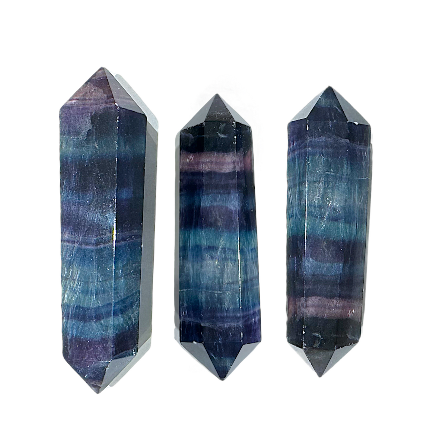 Pointe biterminée en fluorine - Foliesbijoux