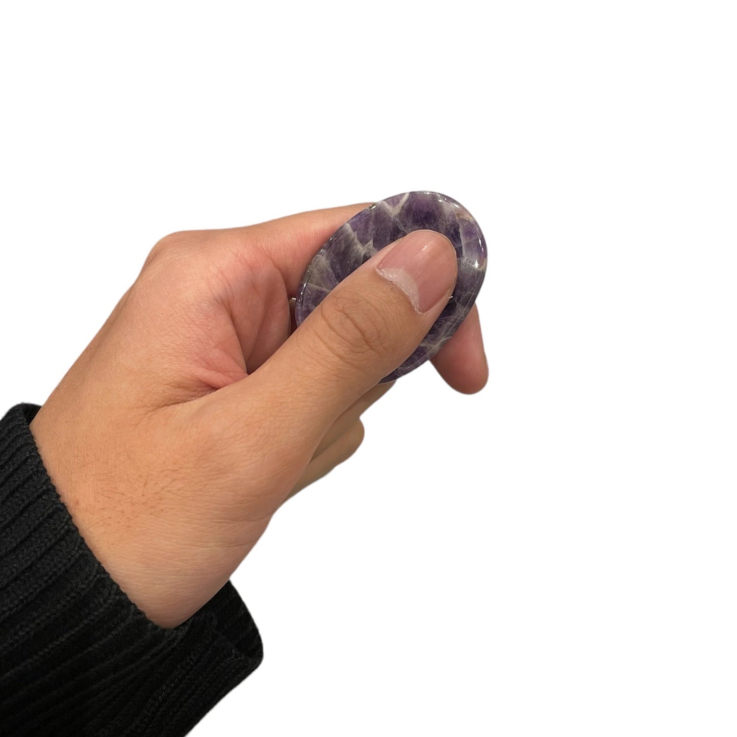 Galet anti stress howlite blanche - Foliesbijoux