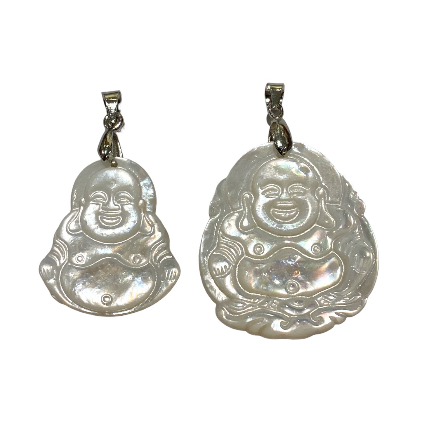 Pendentif forme bouddha en nacre - Foliesbijoux