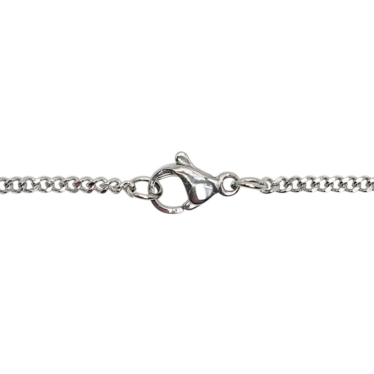 10 stainless steel chains, silver-plated, model 13 (2 link sizes available: 0.4/0.5 mm)