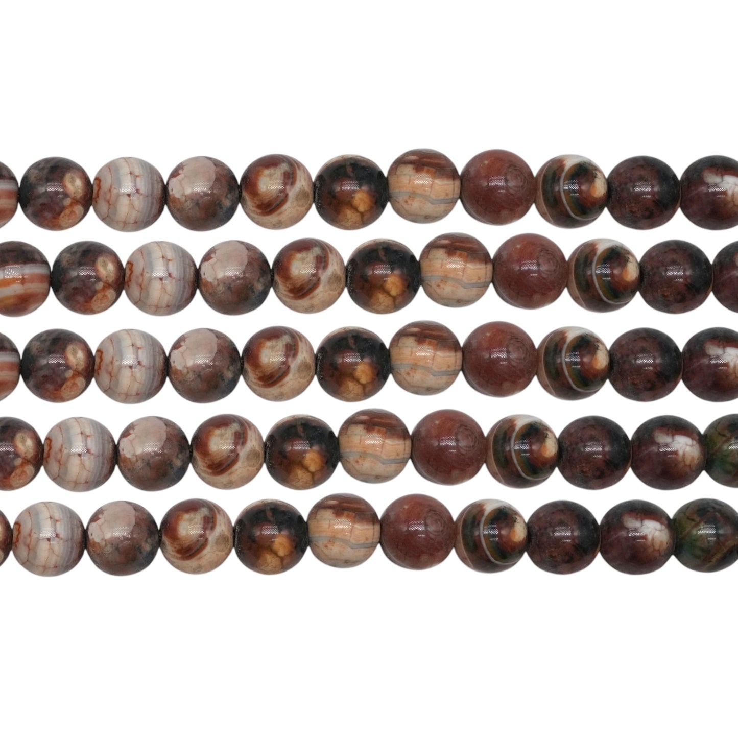 Fil de perle Agate du Tibet Dzi #60 - Foliesbijoux