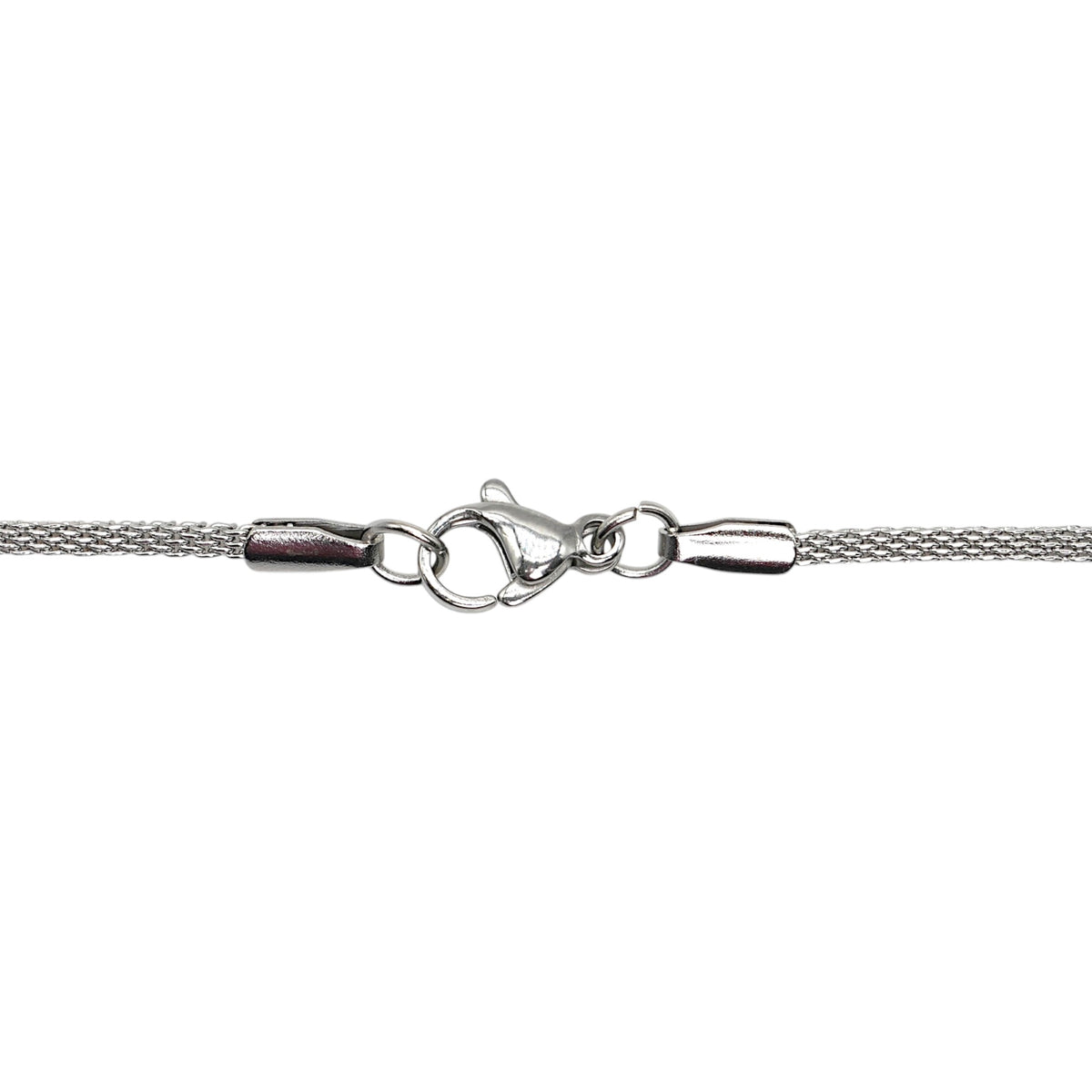 10 chaînes en acier inoxydable argenté modèle 6