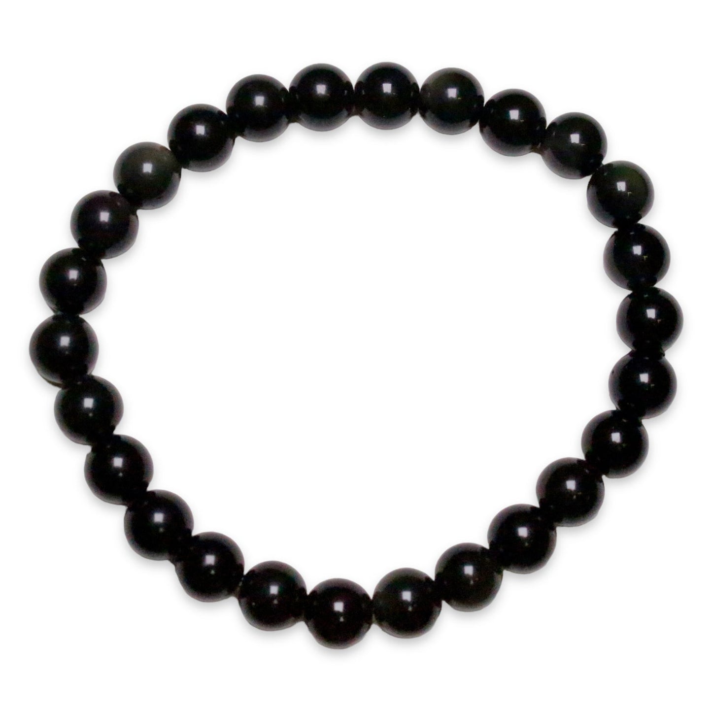 Bracelet Obsidienne oeil celeste A+ taille homme - Foliesbijoux