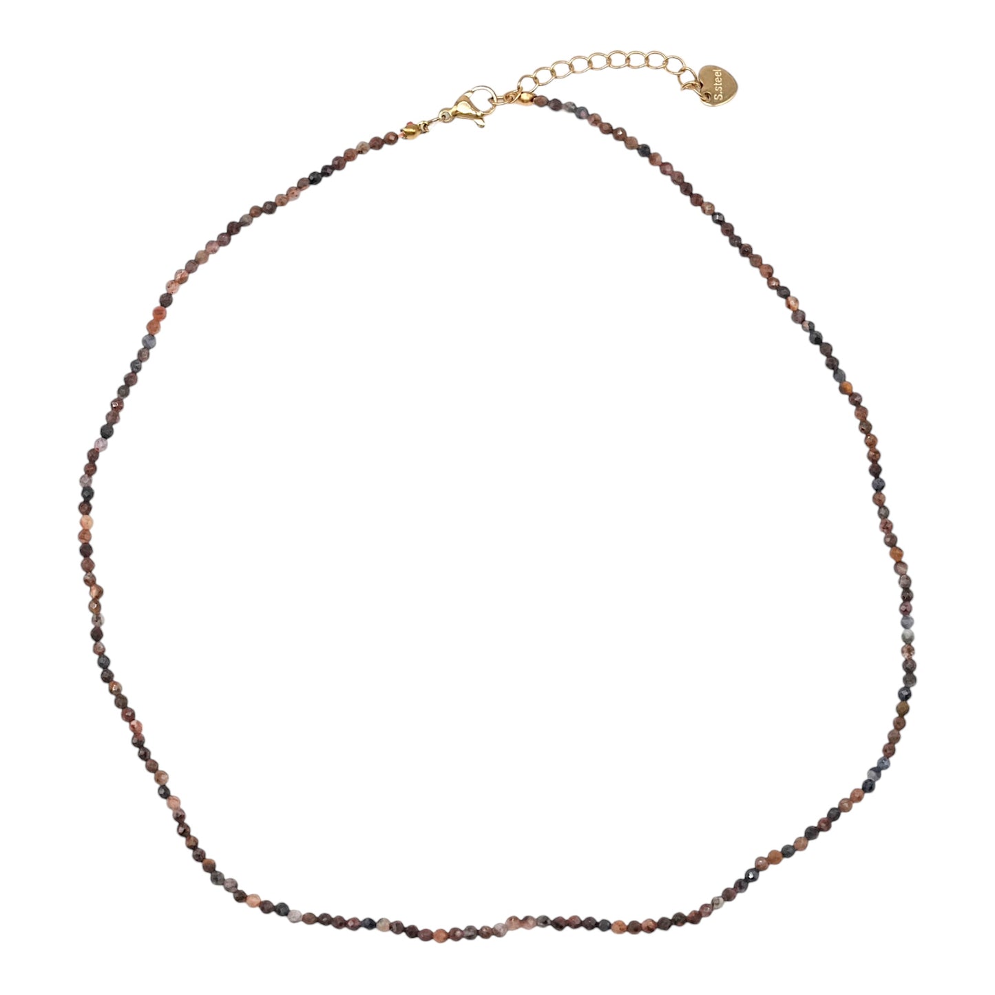 Collier Piétersite 2-3mm acier inoxydable doré/argenté (référence 25) - Foliesbijoux