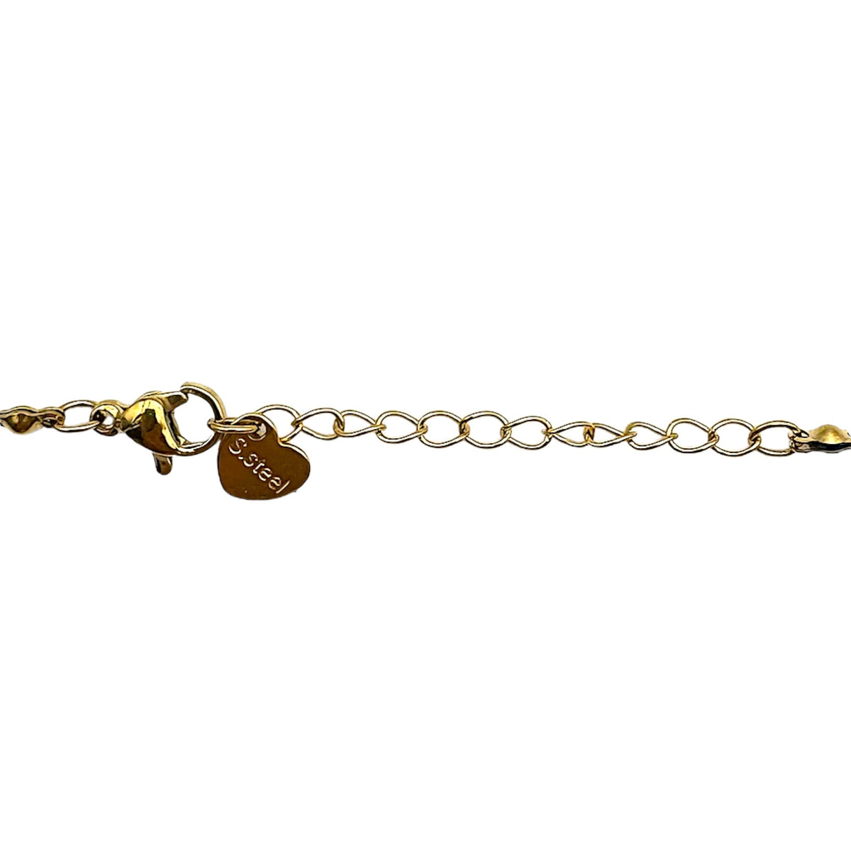 Collier pierre de soleil carré 3x3mm acier inoxydable doré/argenté - Foliesbijoux