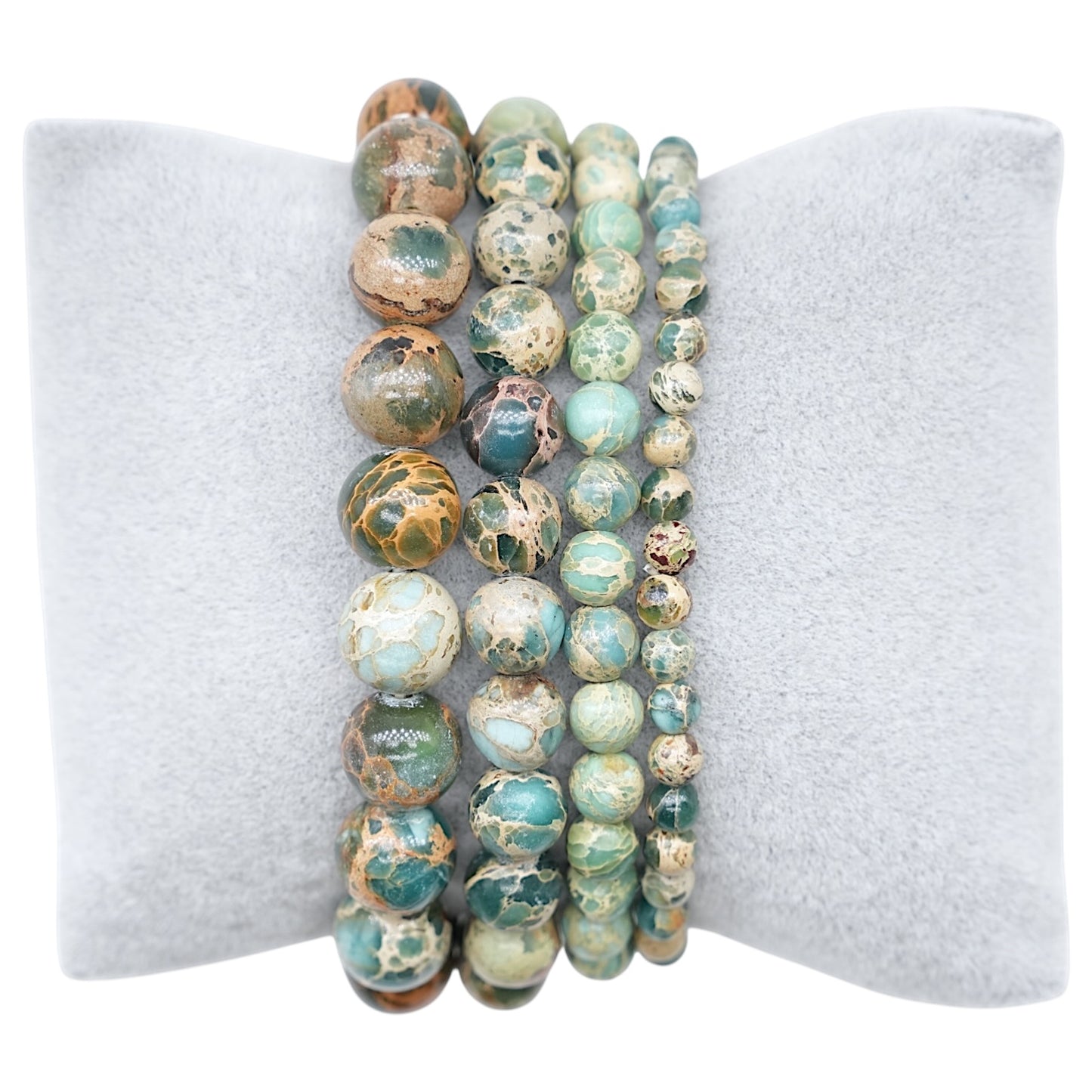 Bracelet Jaspe serpent vert