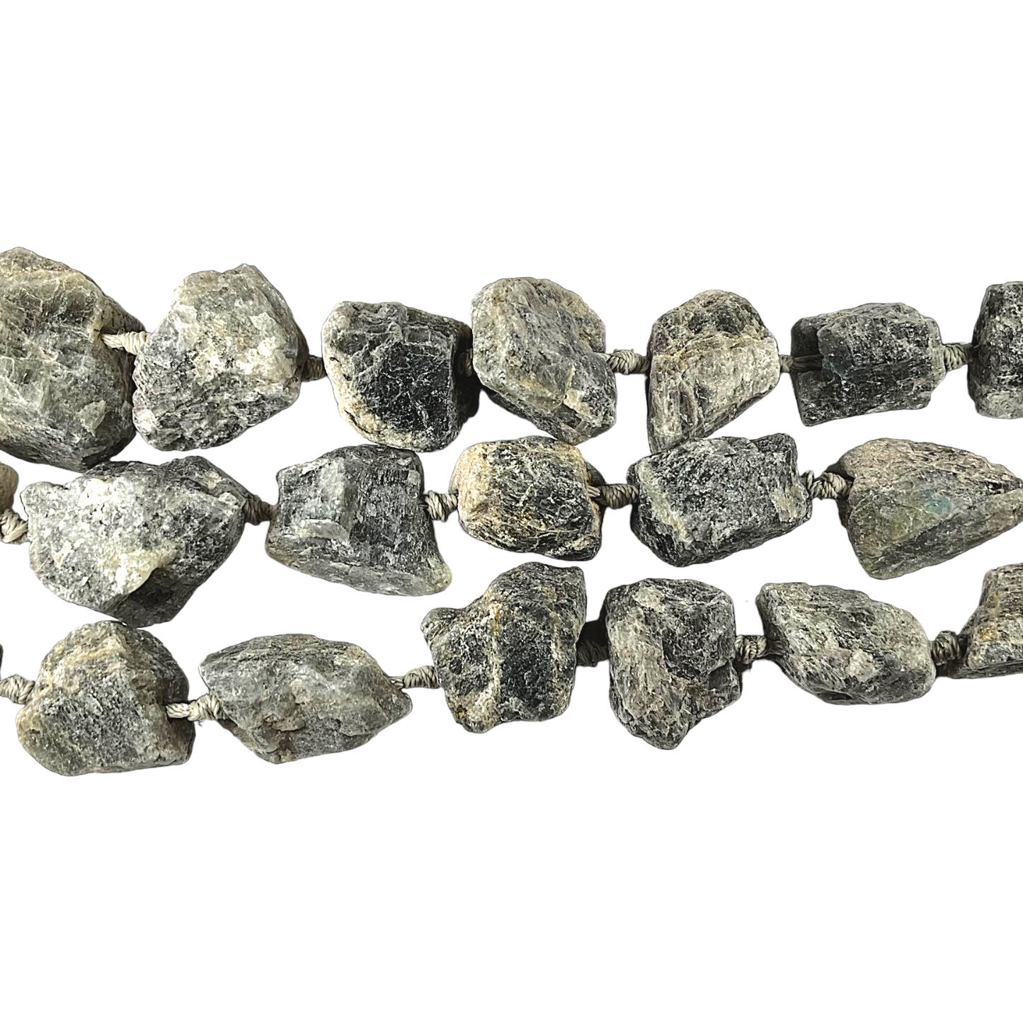 Fil pierre brutes en Labradorite - Foliesbijoux