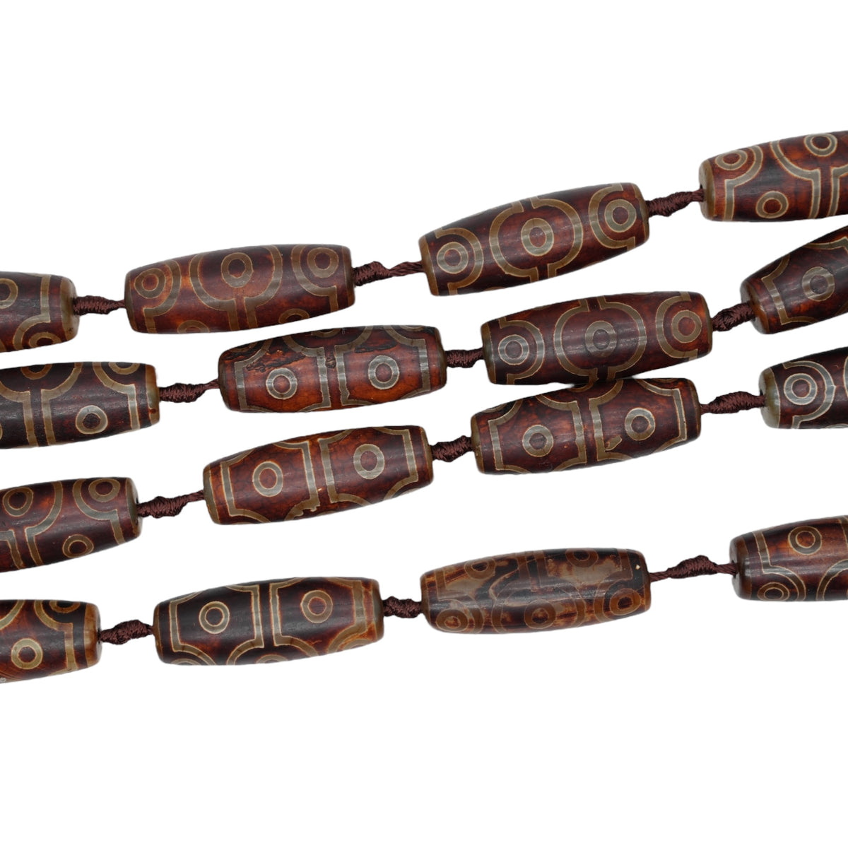 Tibetan Agate Dzi Bead #14x40 mm #31-B