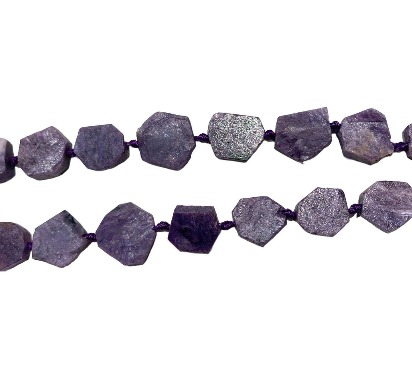 Collier Charoite matte - Foliesbijoux
