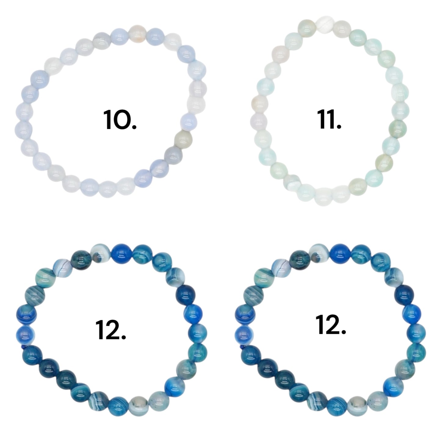 Bracelet enfant Agate 6 mm (12 couleurs disponible)