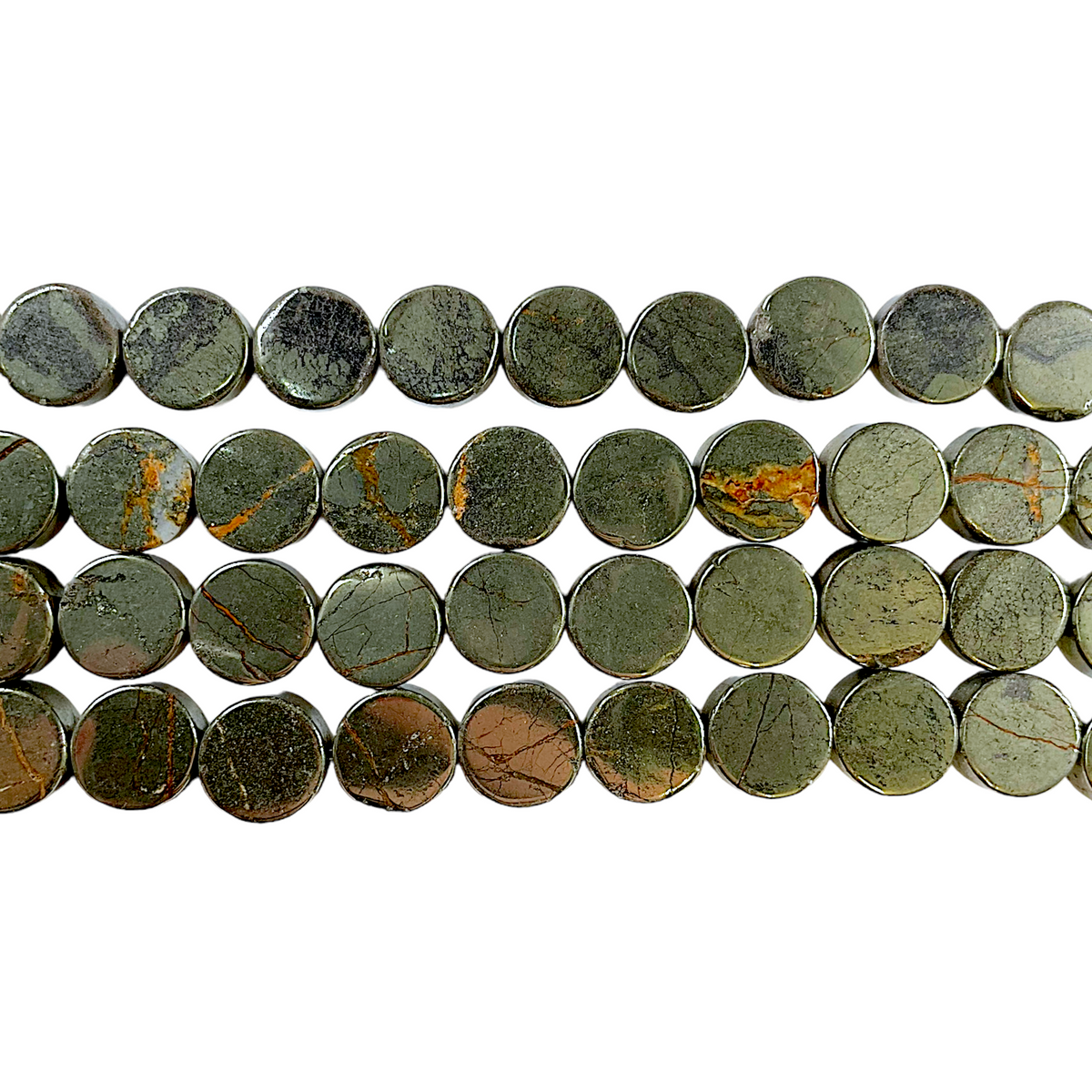 Fil de perle pyrite P-1 A - Foliesbijoux