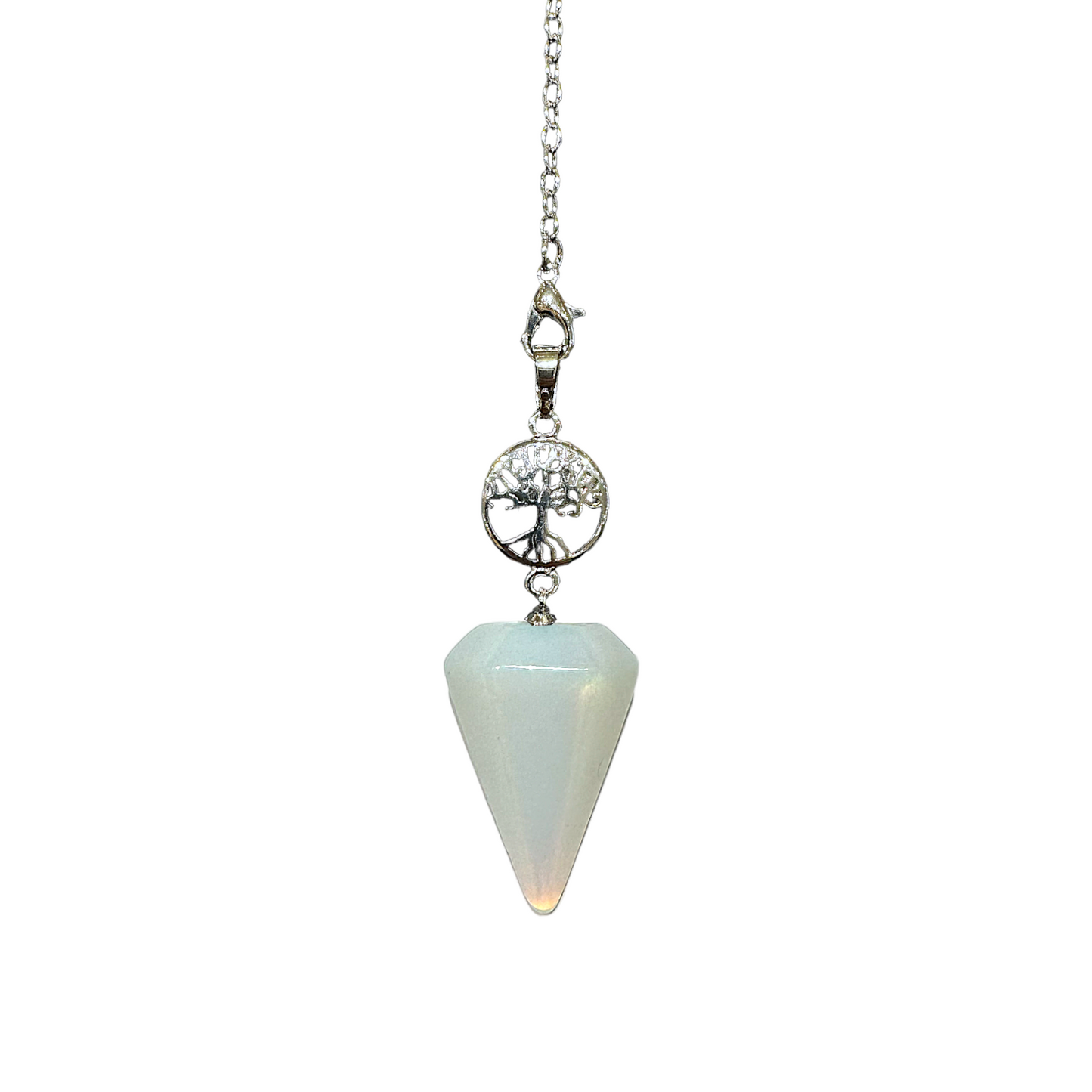 Pendule Arbre de vie cone Opaline - Foliesbijoux