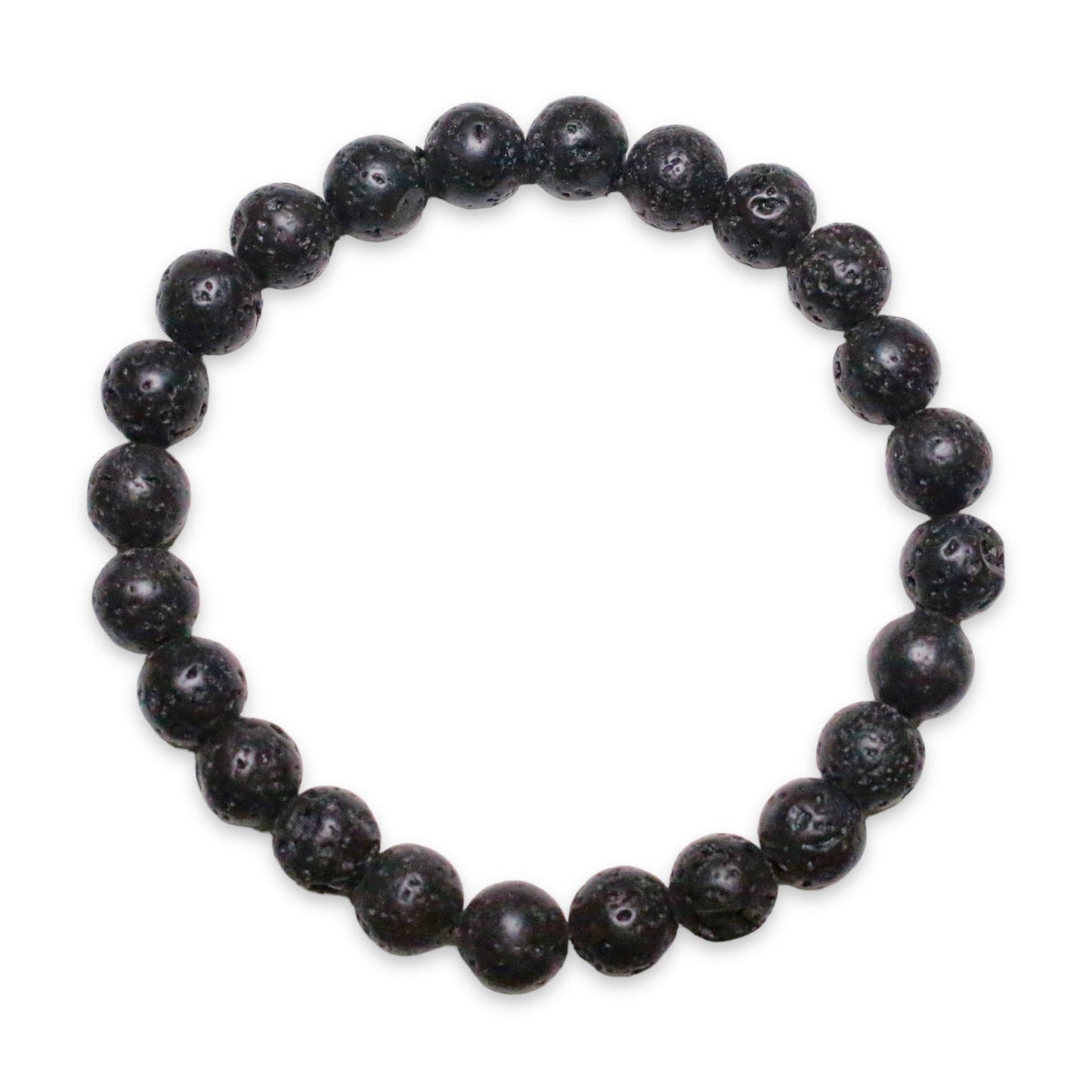 Bracelet Pierre de lave A taille homme - Foliesbijoux