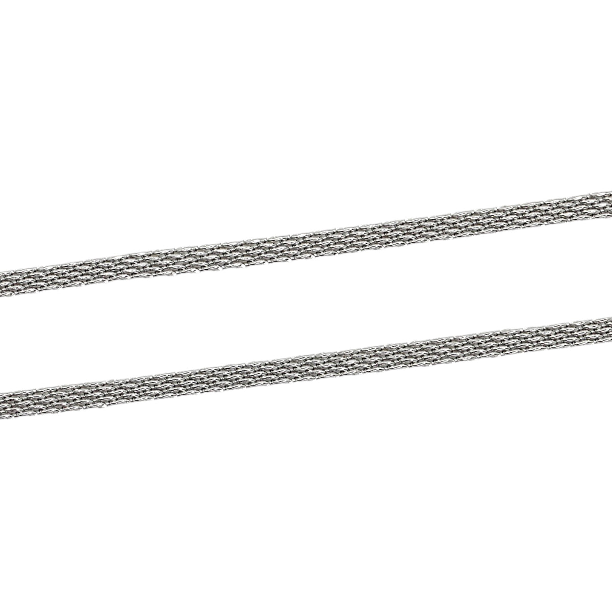 10 chaînes en acier inoxydable argenté modèle 6