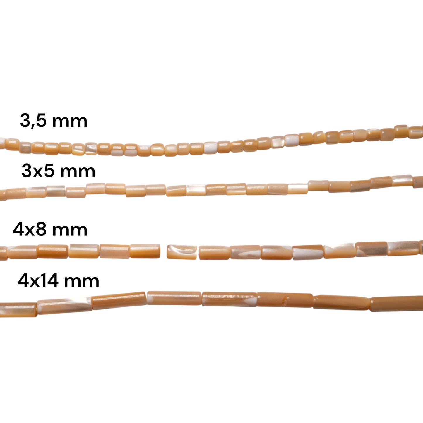 Fil de nacre dorée - Foliesbijoux