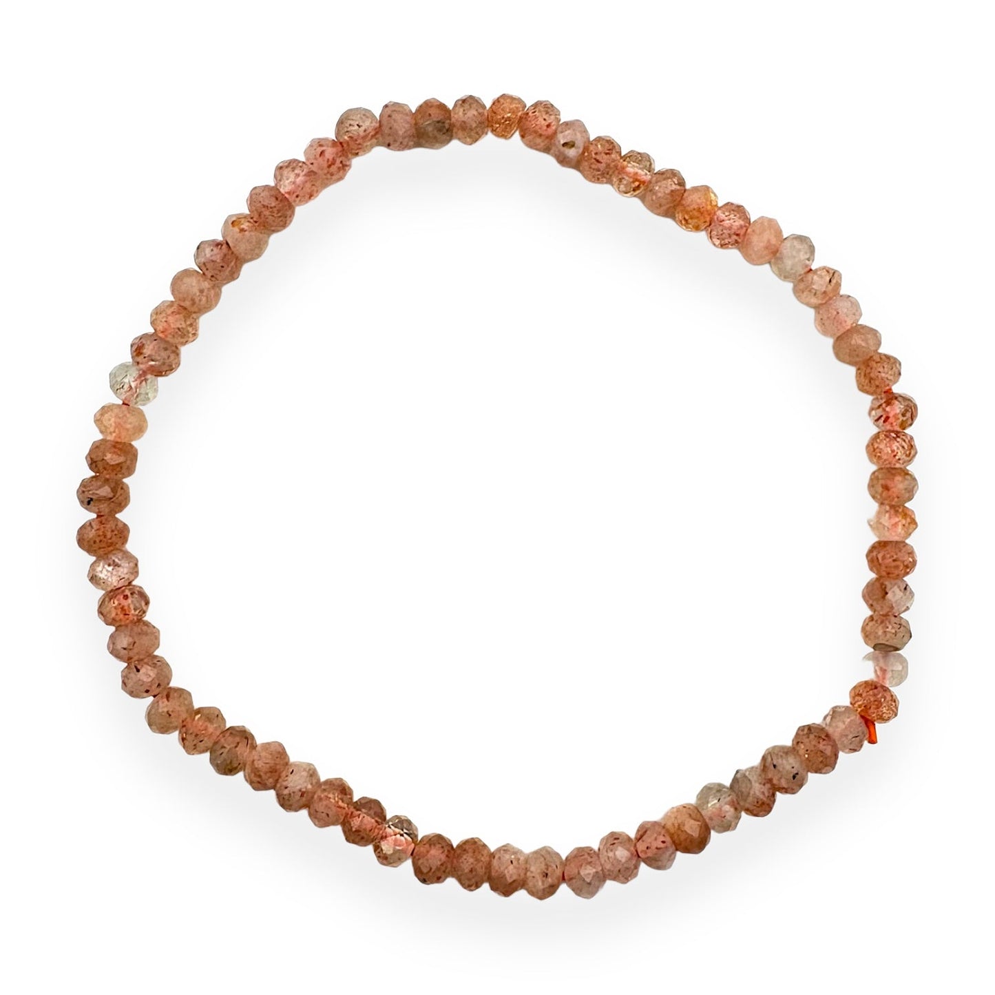 Bracelet Facetté 3x4mm pierre de soleil AA - Foliesbijoux