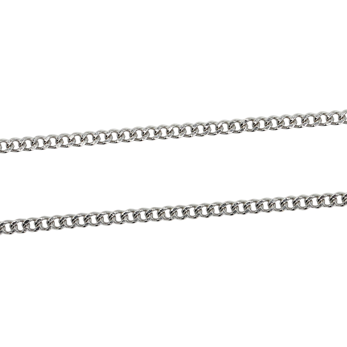 10 stainless steel chains, silver-plated, model 13 (2 link sizes available: 0.4/0.5 mm)
