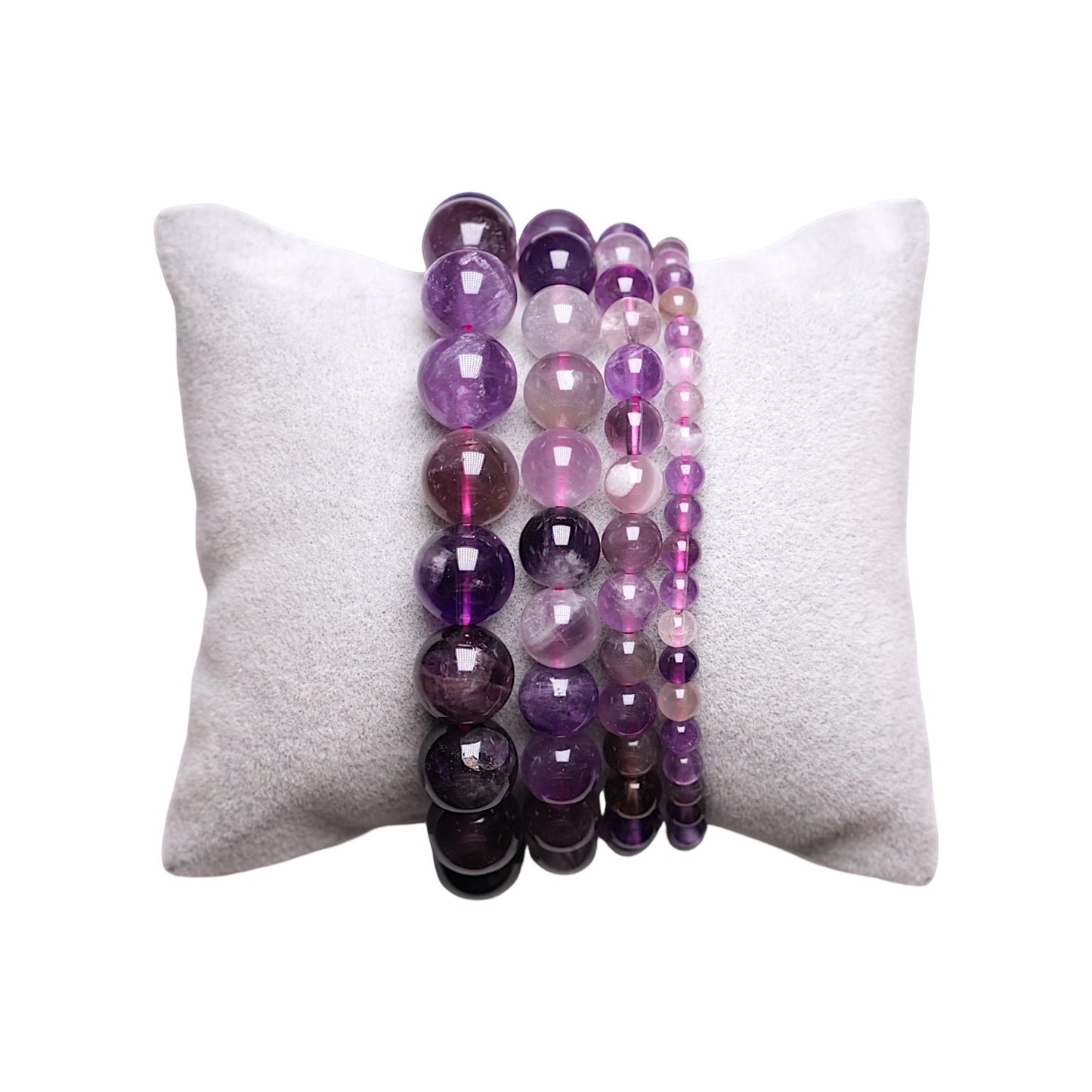 Bracelet en fluorine violette AA - Foliesbijoux
