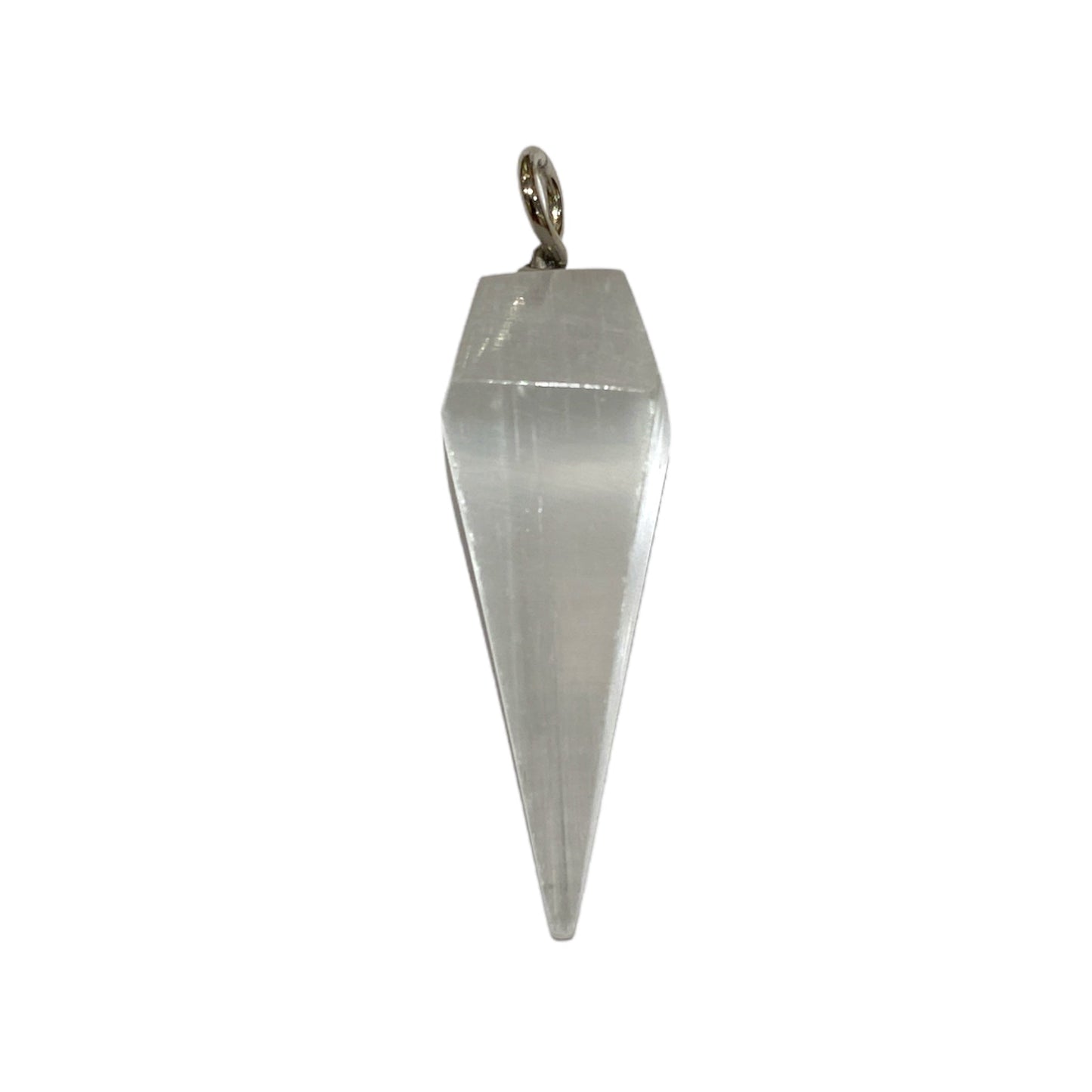 Pendentif en Sélénite petit cone - Foliesbijoux