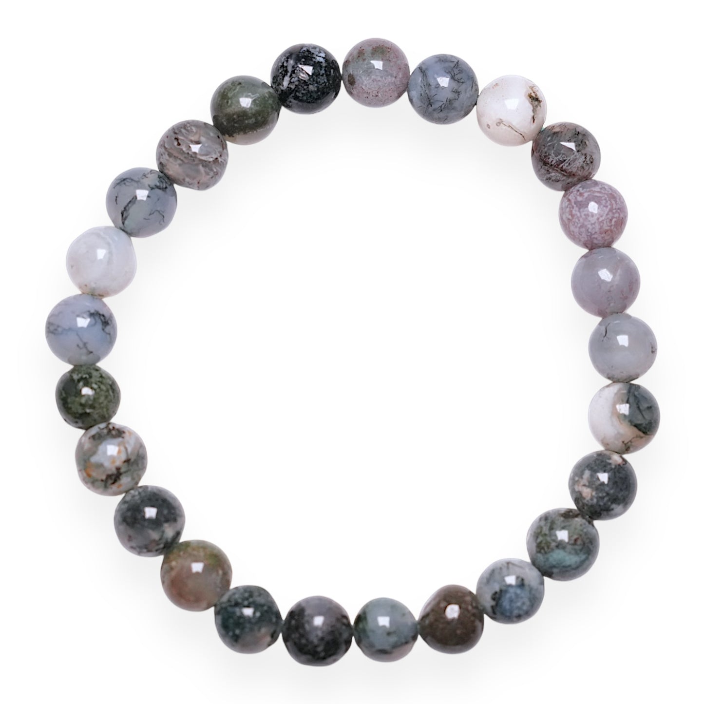 Bracelet Agate arbre A taille homme - Foliesbijoux