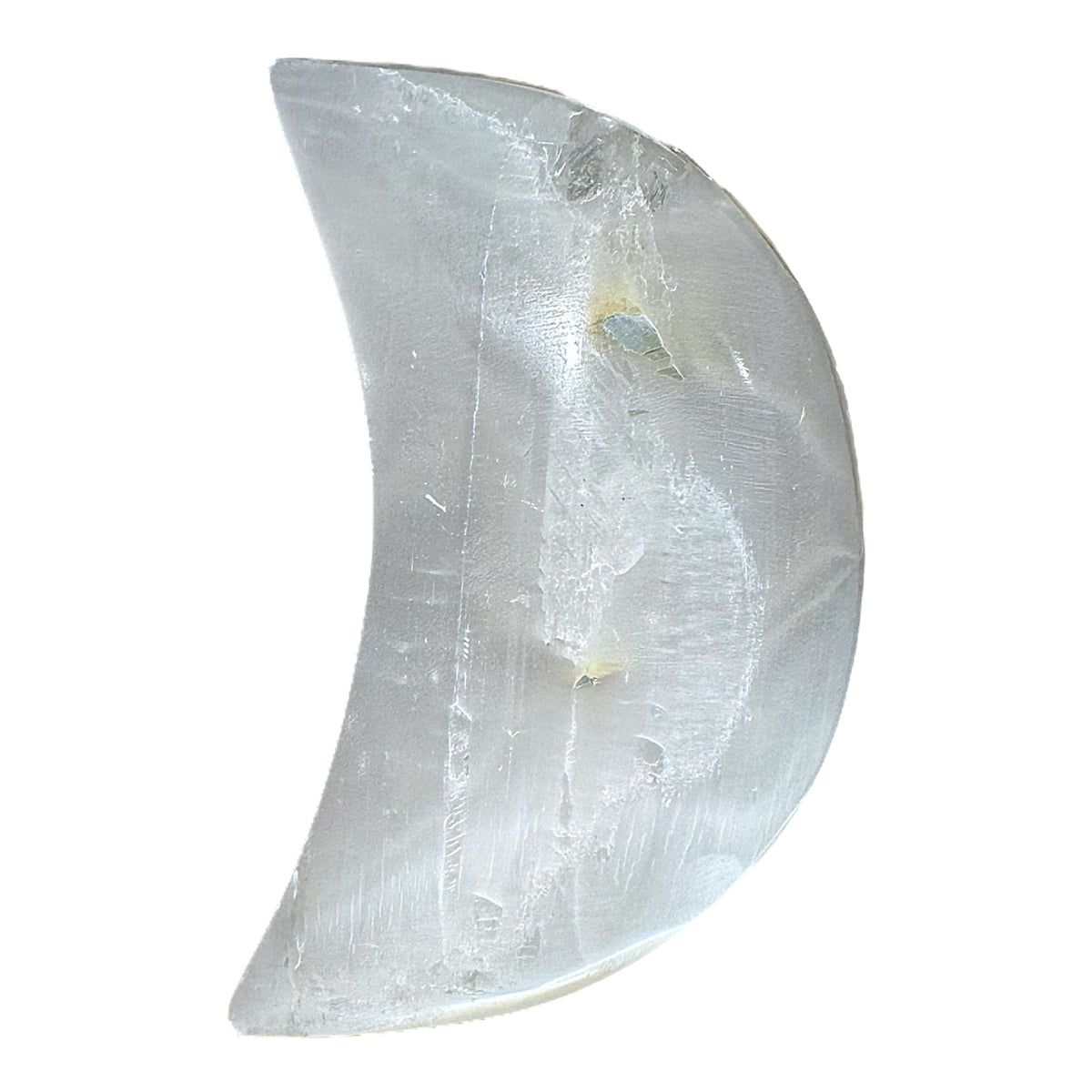 Lune en Sélénite (présente des impuretés) - Foliesbijoux