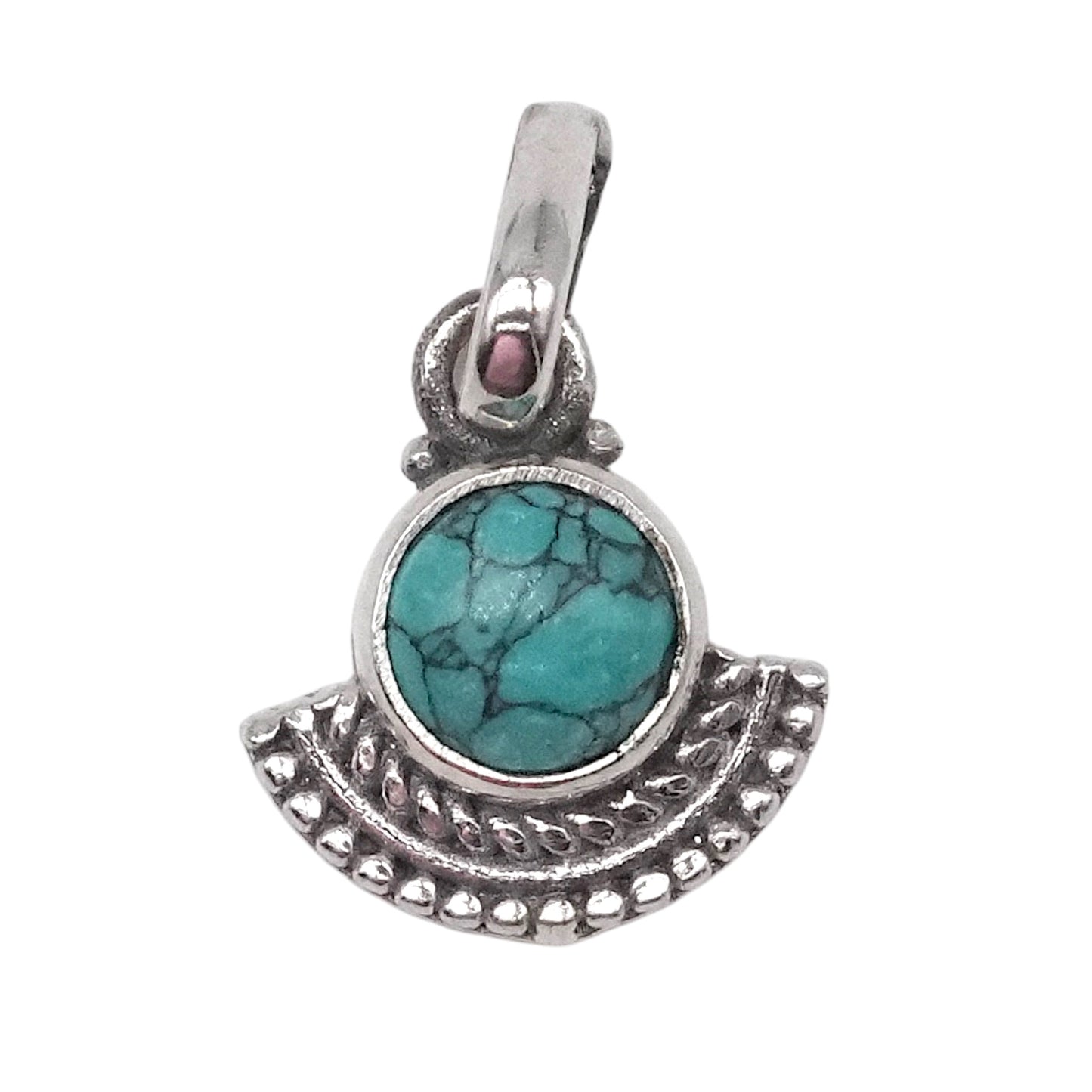 Pendentif pierre & argent 925 (10 pierres disponible) - Foliesbijoux