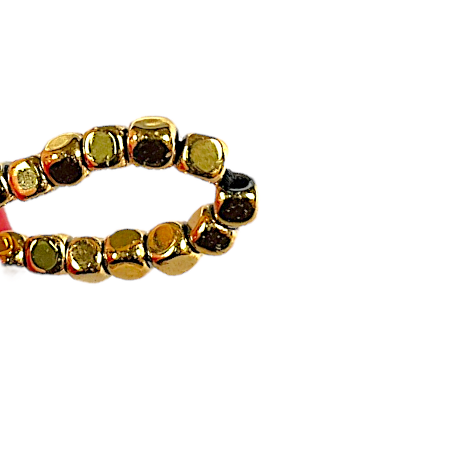 Fil de perle Hématite electroplaquée dorée claire HEDC-13 - Foliesbijoux