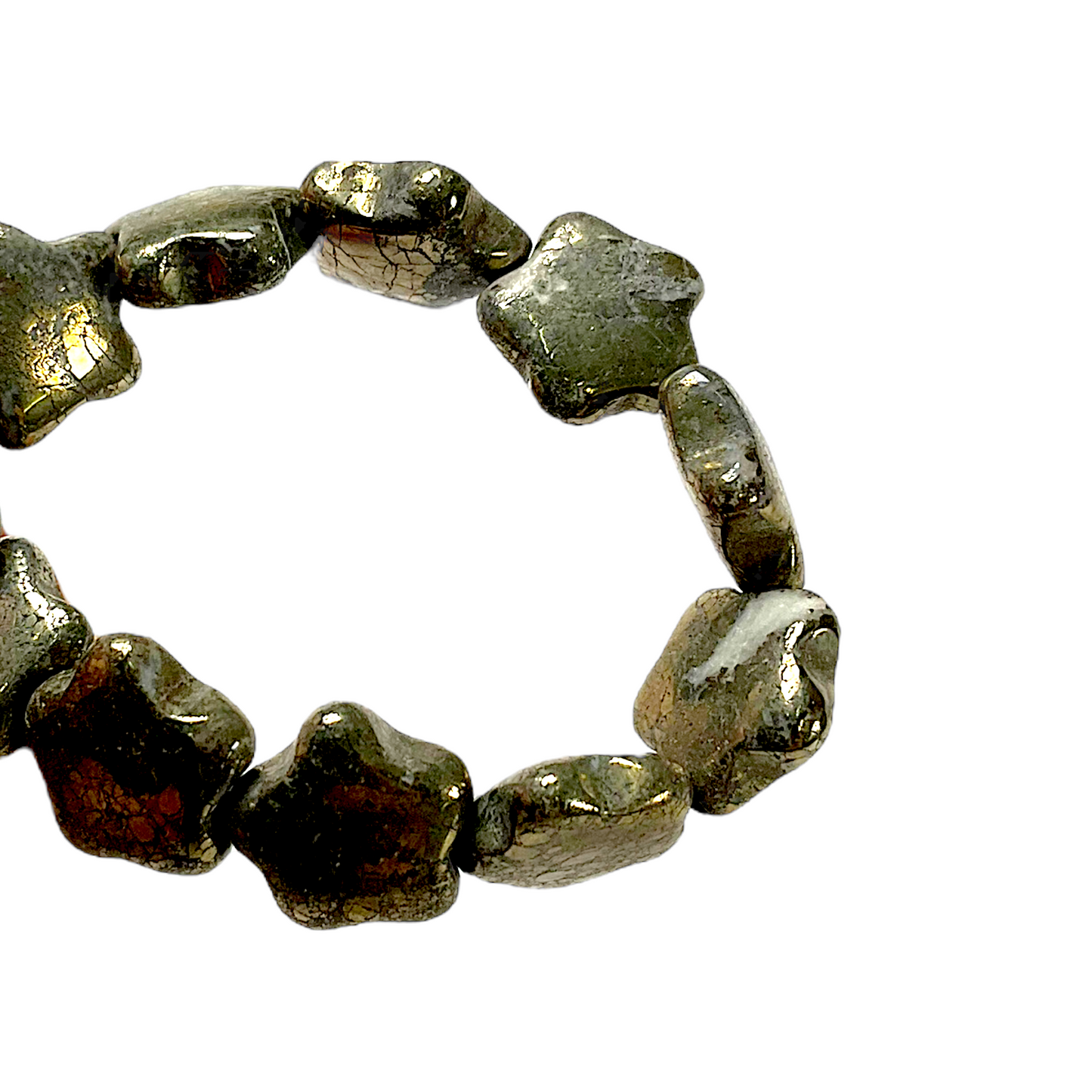Fil de perle pyrite P-3 A - Foliesbijoux