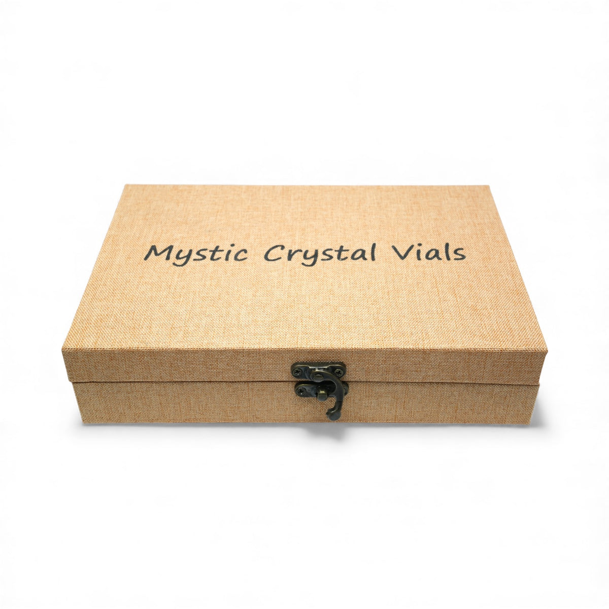 "Mystic Crystal Vials" Box - Set of 40 Natural Mini Stone Vials