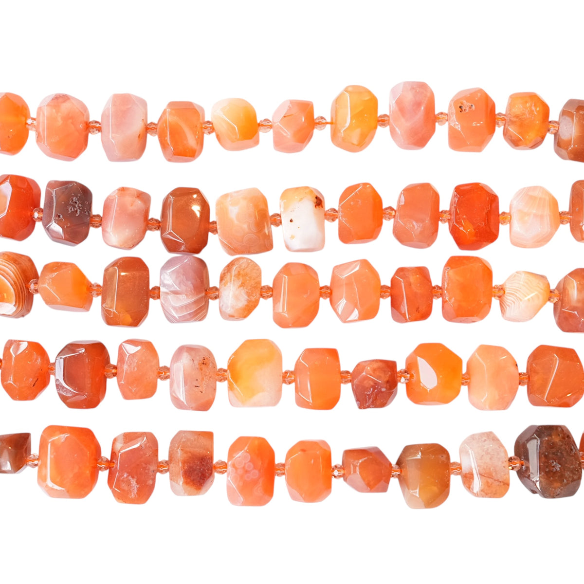 Fil de perle forme libre Agate Botswana 13x18 mm (référence 50)