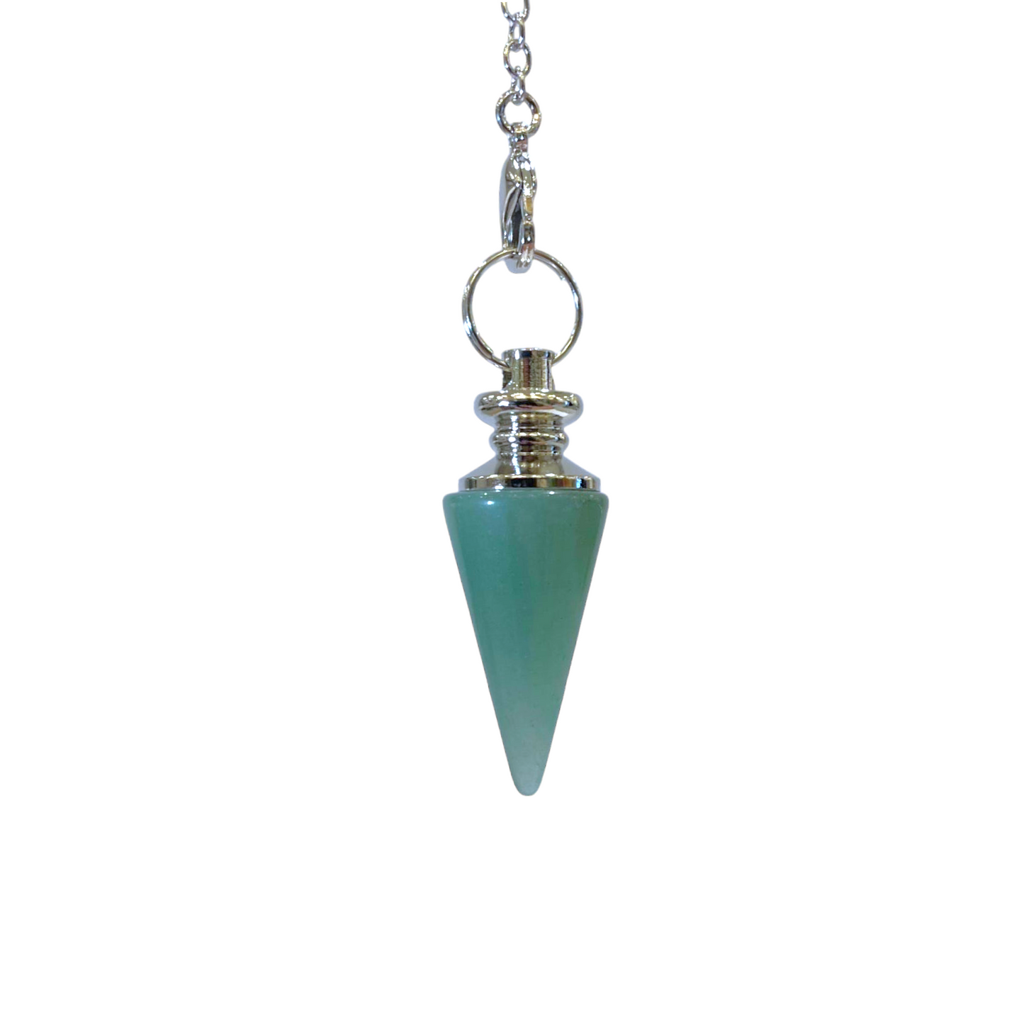 Pendule petit cône Aventurine Verte - Foliesbijoux