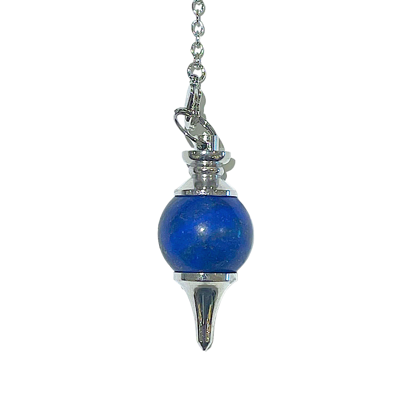 Pendule Lapis lazuli teinté forme boule - Foliesbijoux