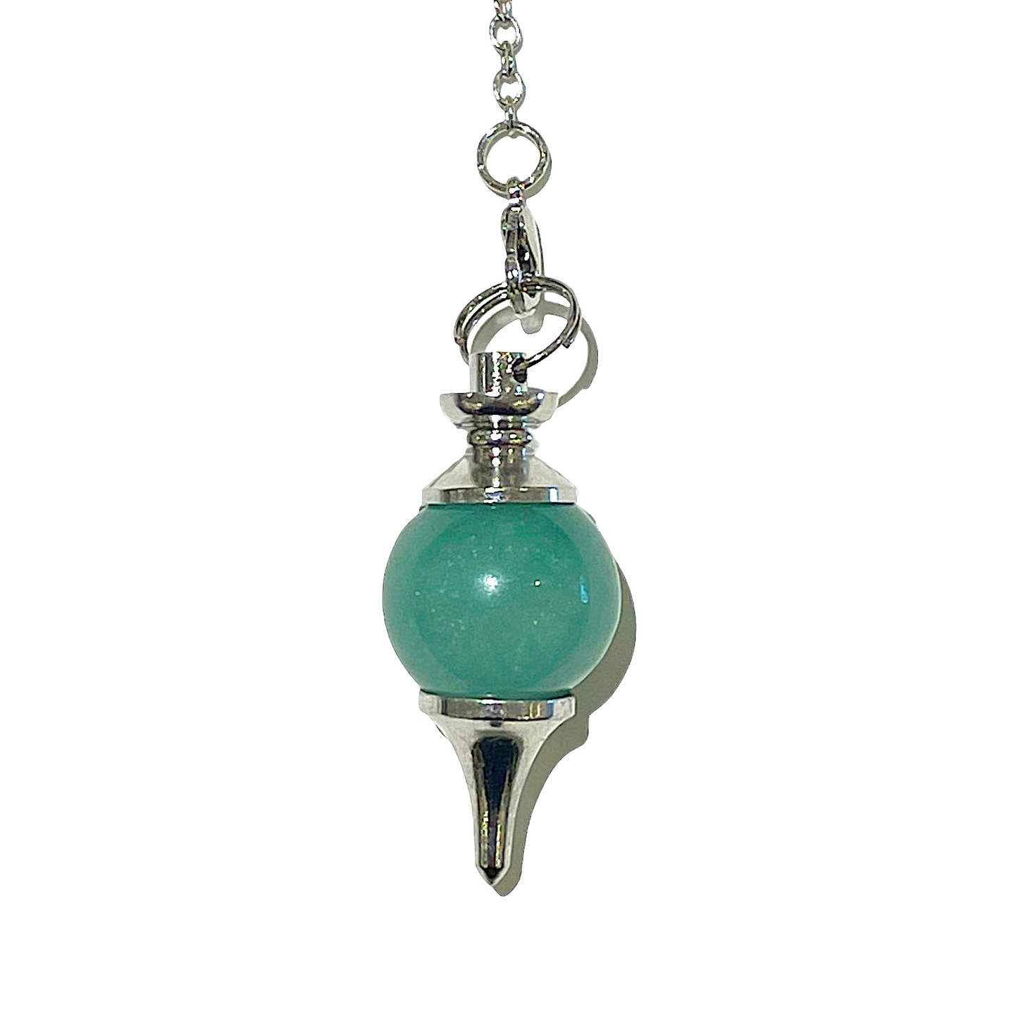 Pendule Aventurine verte forme boule - Foliesbijoux