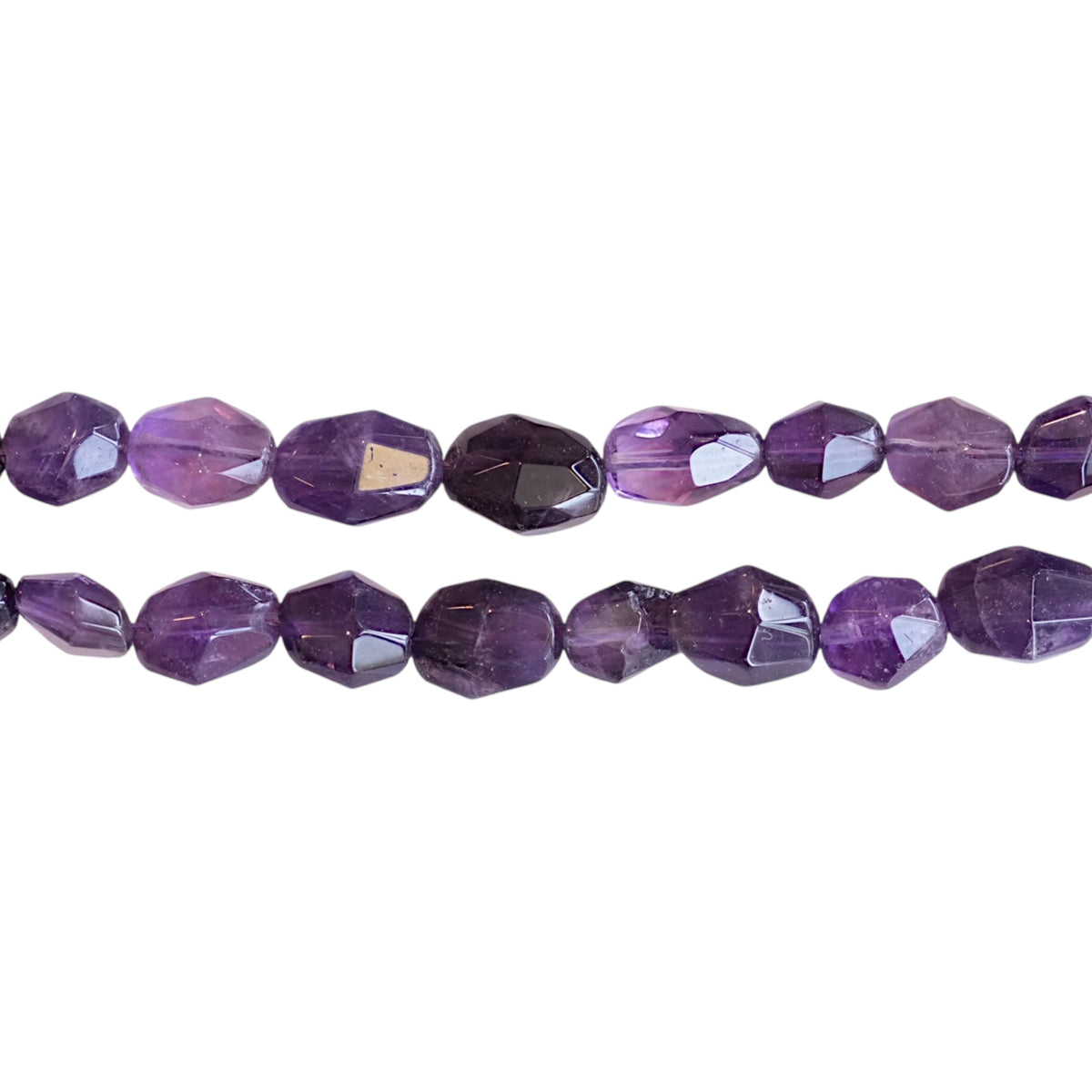 Fil de perle forme libre Améthyste 10x12 mm (référence 134)